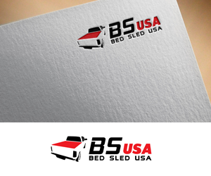 Logo Design by FARU.......... for Bed Sled USA | Design: #33600352