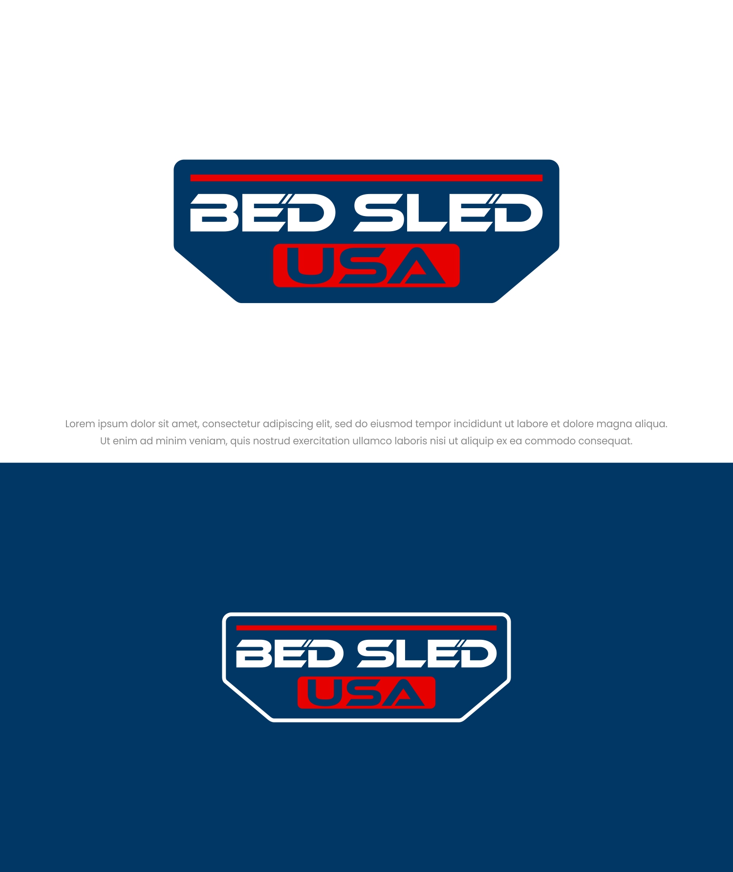 Logo-Design von Goodpartner für Bed Sled USA | Design #33633409