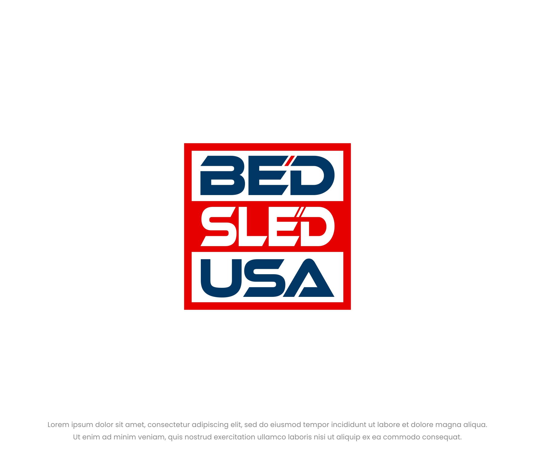 Logo Design by Goodpartner for Bed Sled USA | Design #33636027
