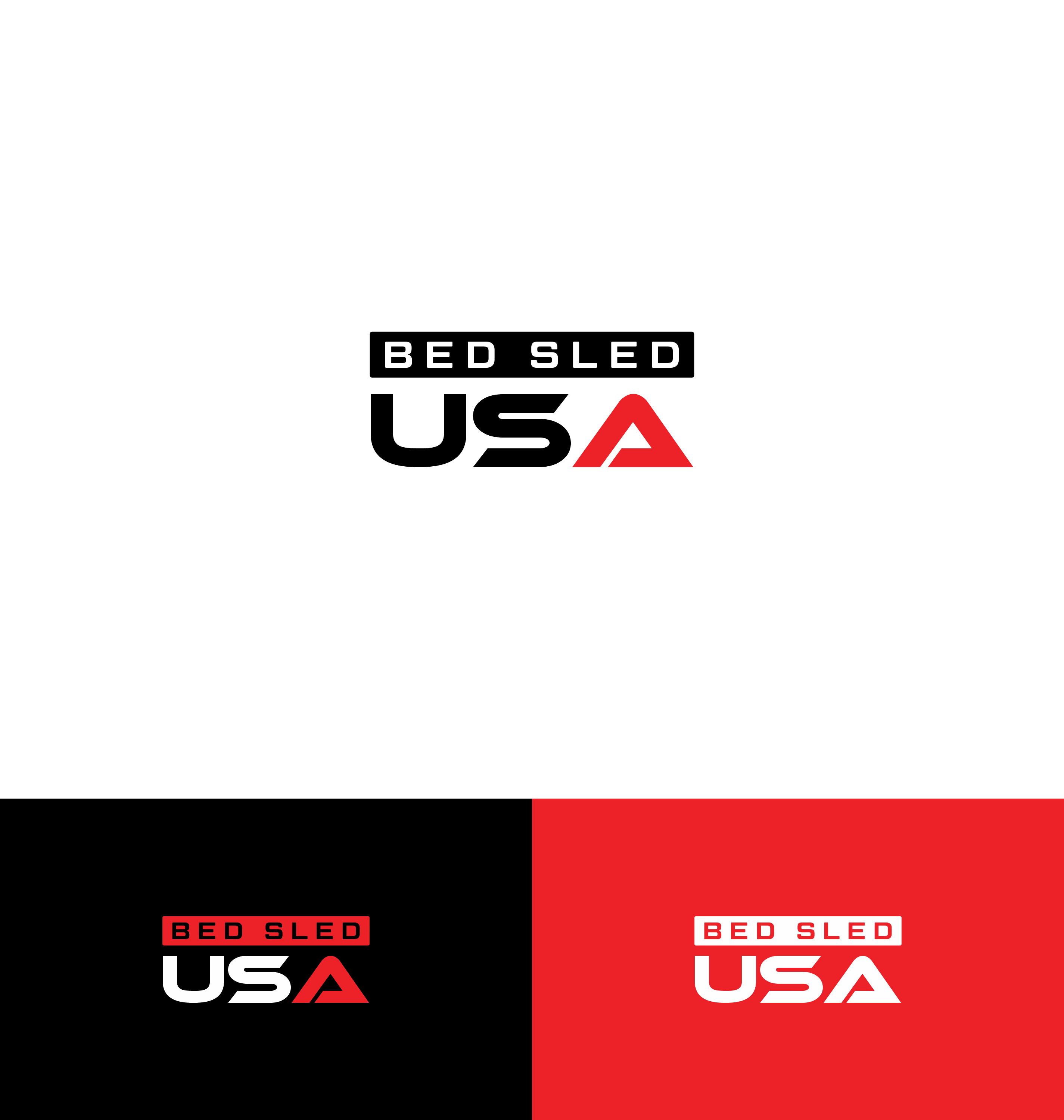 Logo Design by kebusibud for Bed Sled USA | Design #33630987