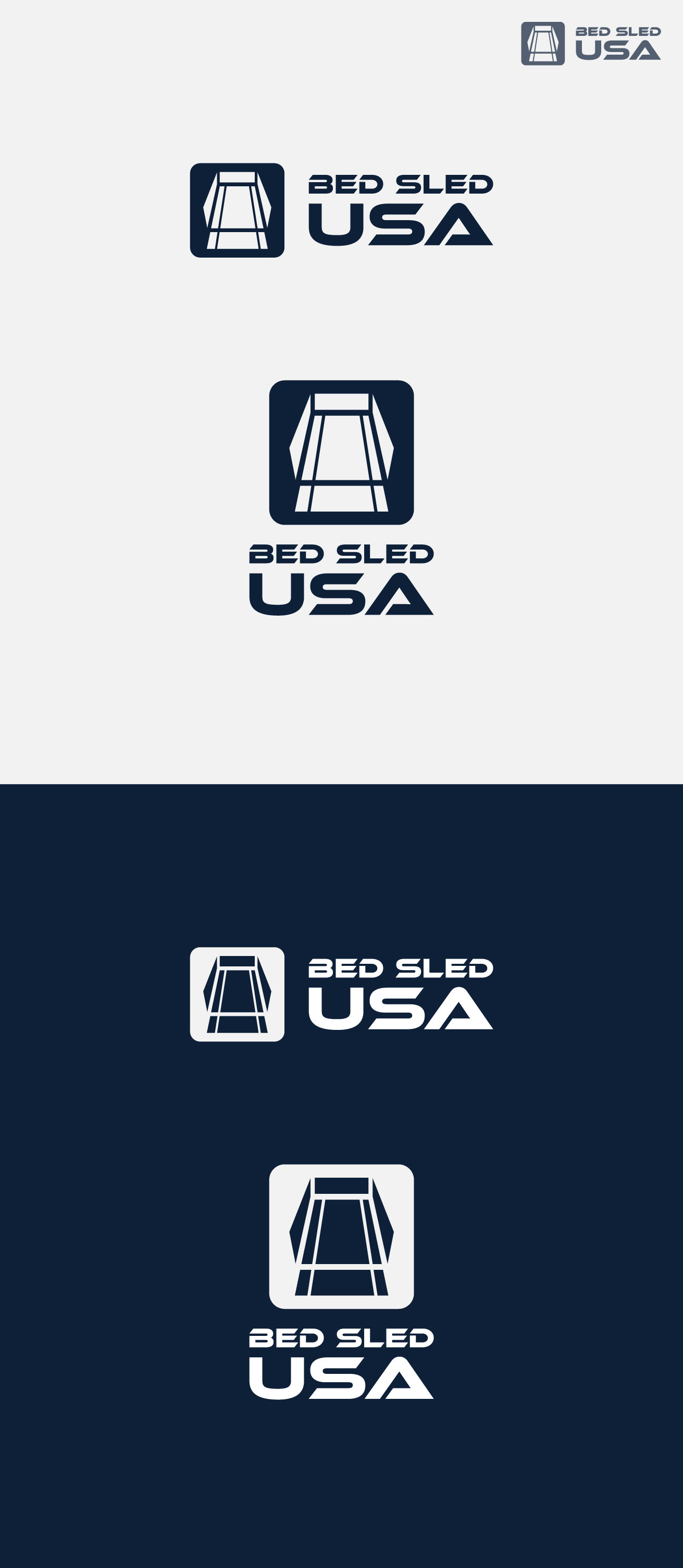 Logo Design by Nash_Shaha for Bed Sled USA | Design #33592489