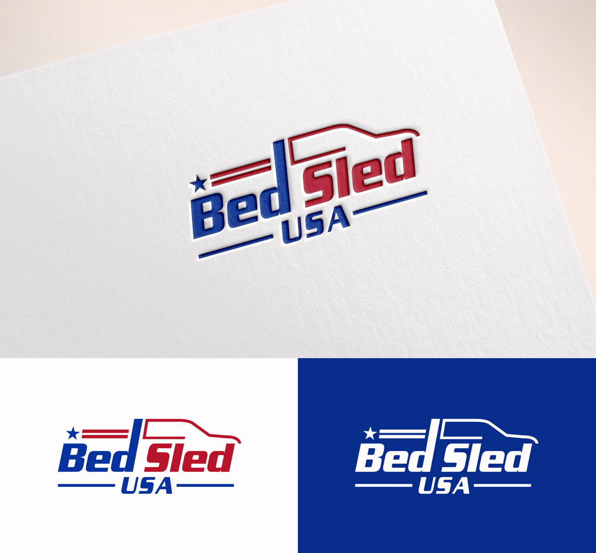 Logo Design by M Art & Design for Bed Sled USA | Design #33592773