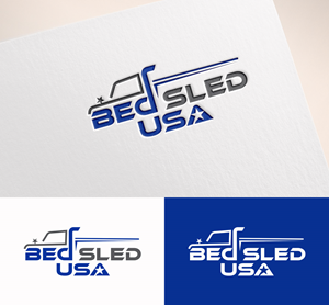 Logo Design by M Art & Design for Bed Sled USA | Design: #33598094