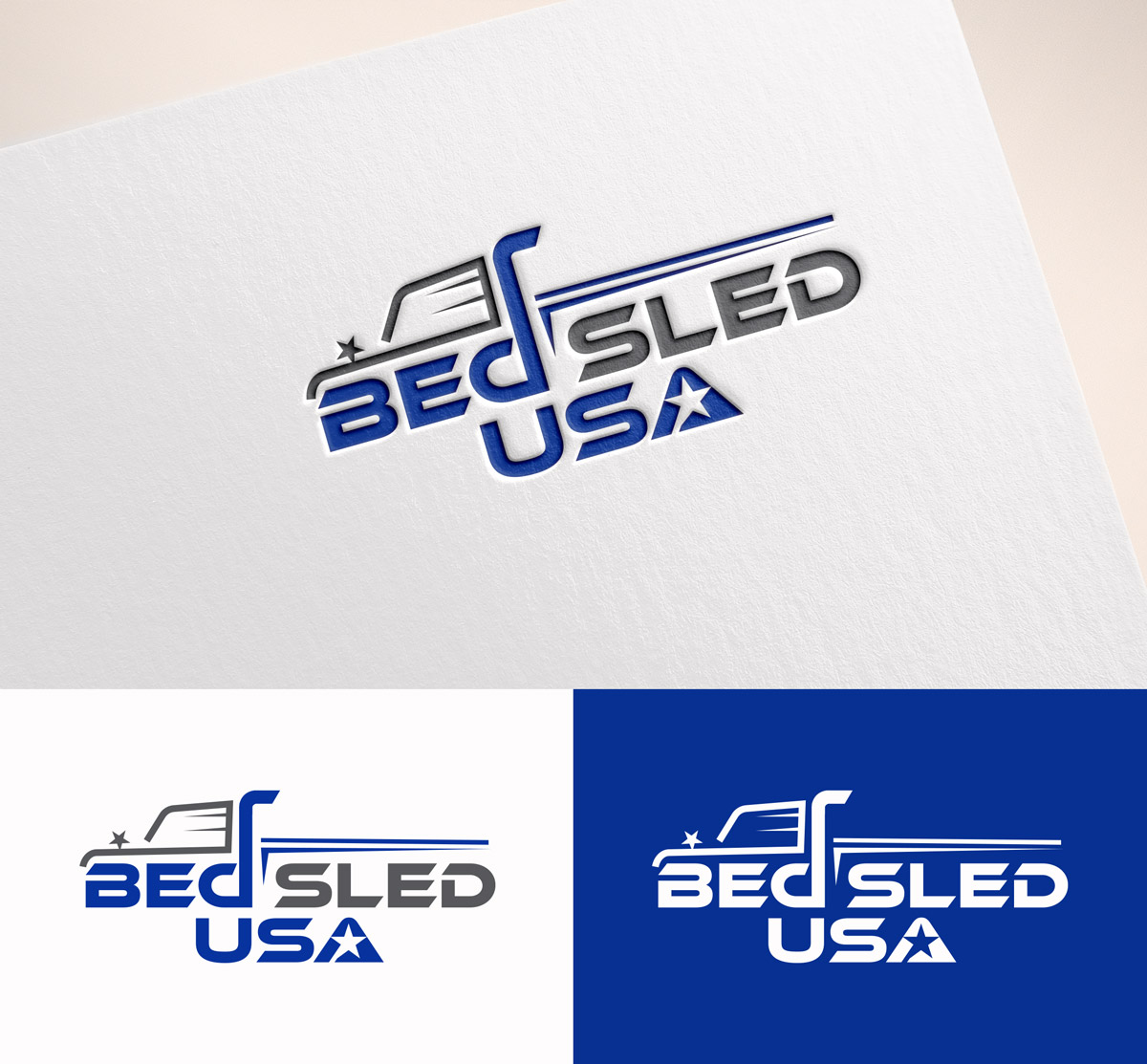 Logo Design by M Art & Design for Bed Sled USA | Design #33598127