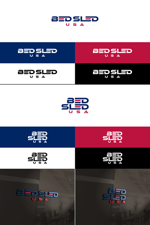Logo Design by gfx7 for Bed Sled USA | Design: #33625581