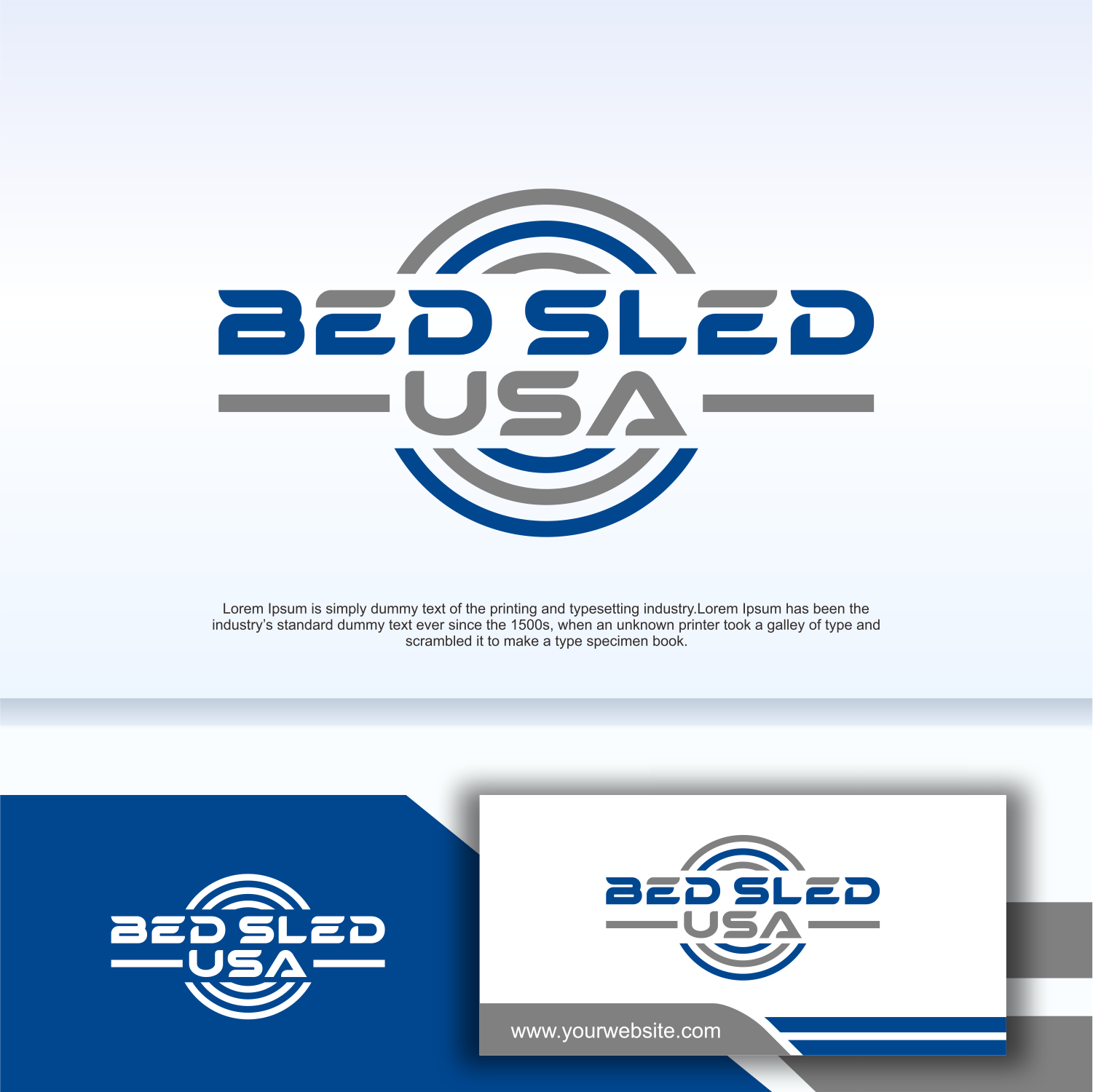 Logo Design by Apache Kretek for Bed Sled USA | Design #33591503