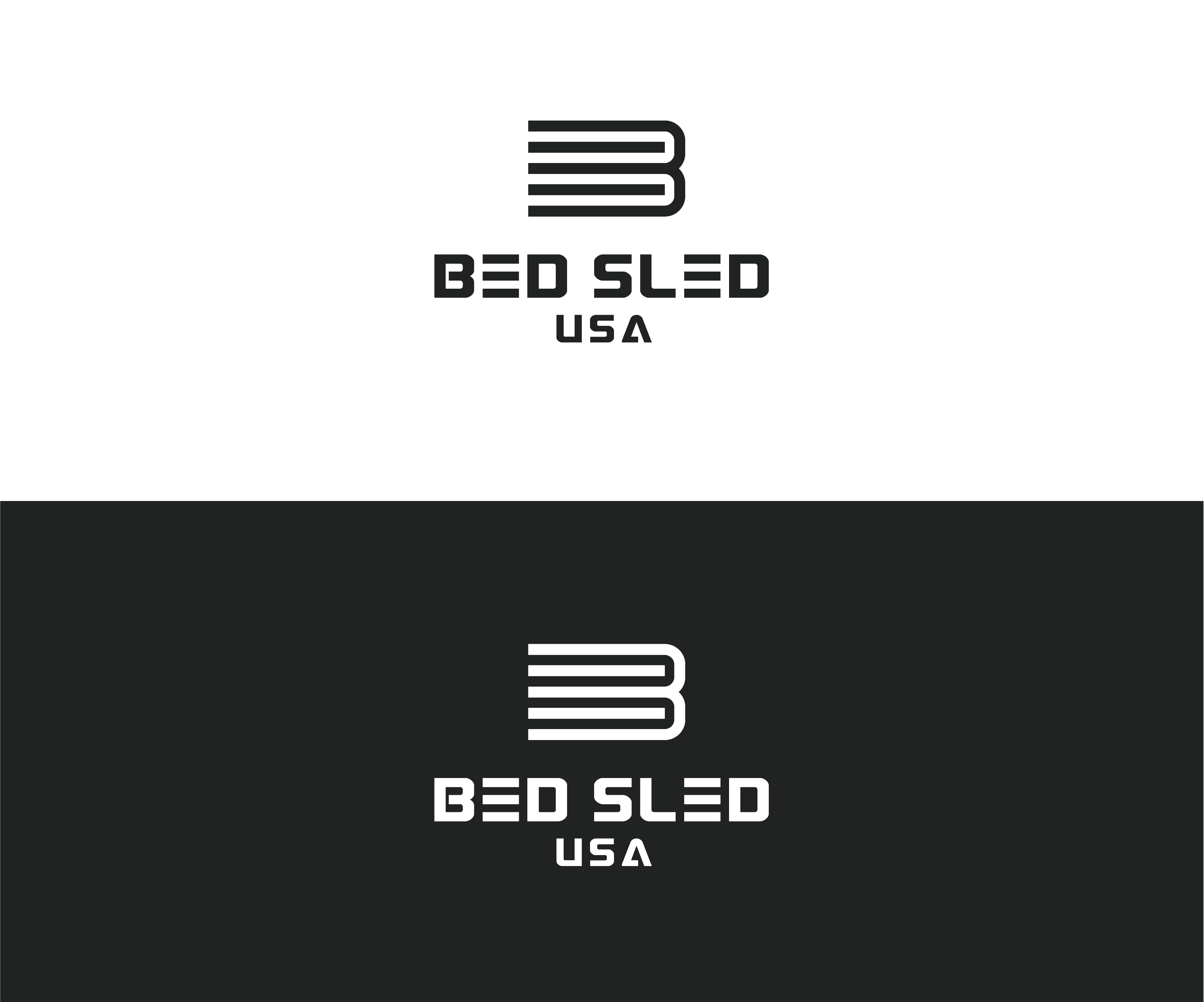 Logo Design by Drawing Room for Bed Sled USA | Design #33599400