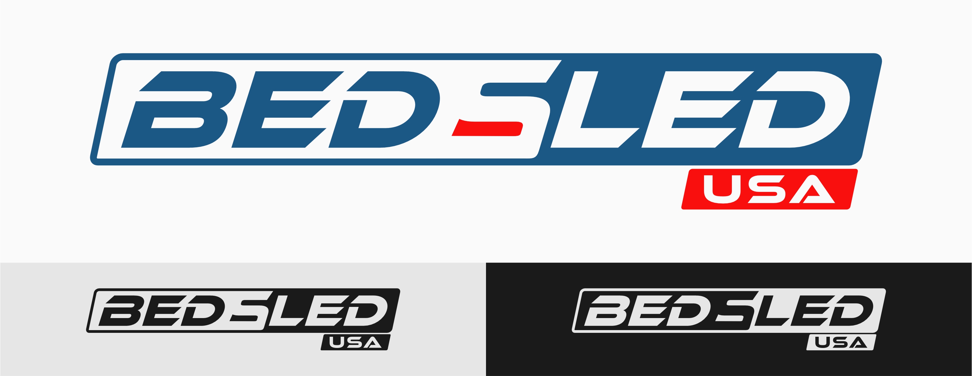Logo Design by frank_illustrator for Bed Sled USA | Design #33614291