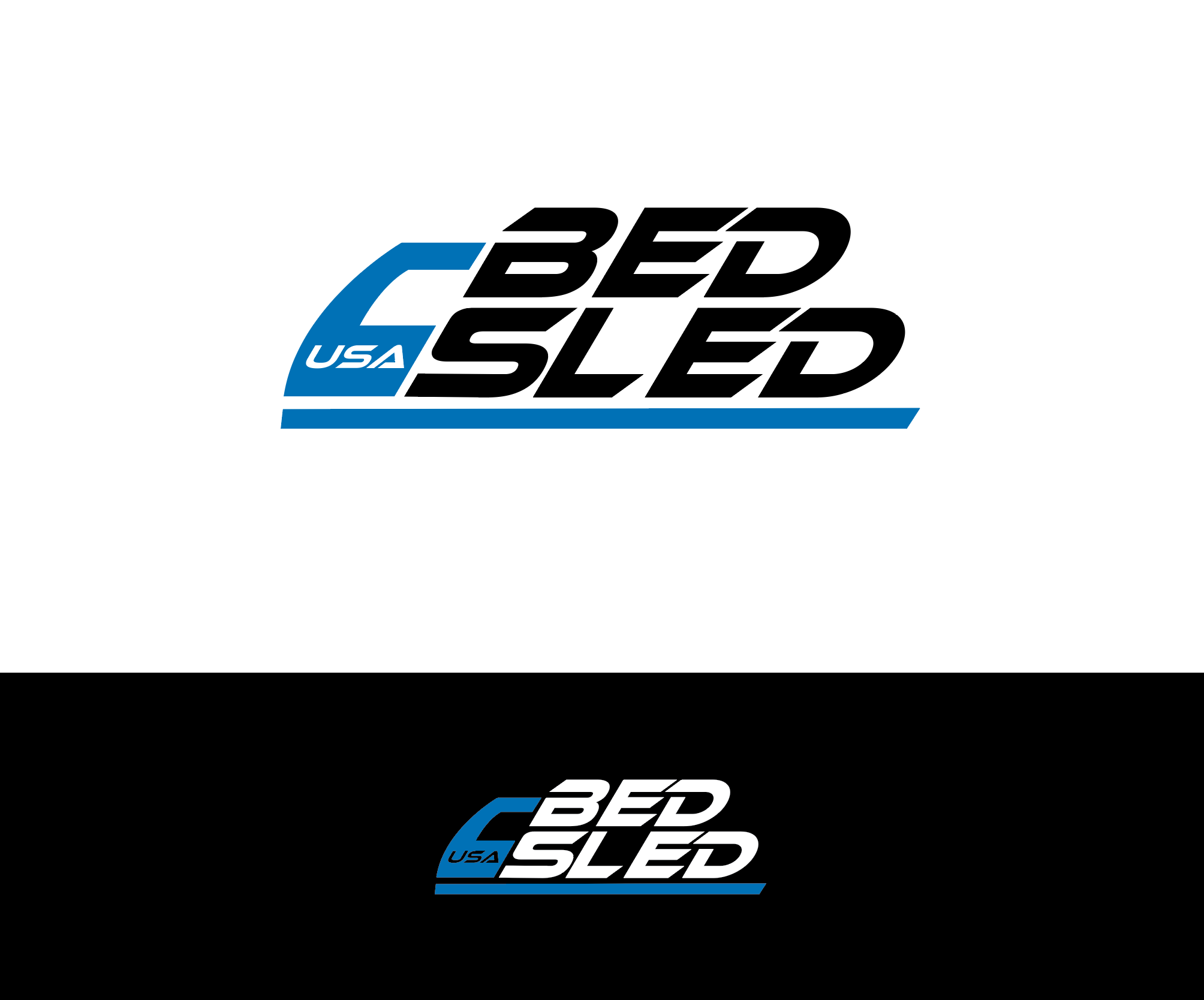 Logo-Design von BabyGeniusJoe für Bed Sled USA | Design #33631994