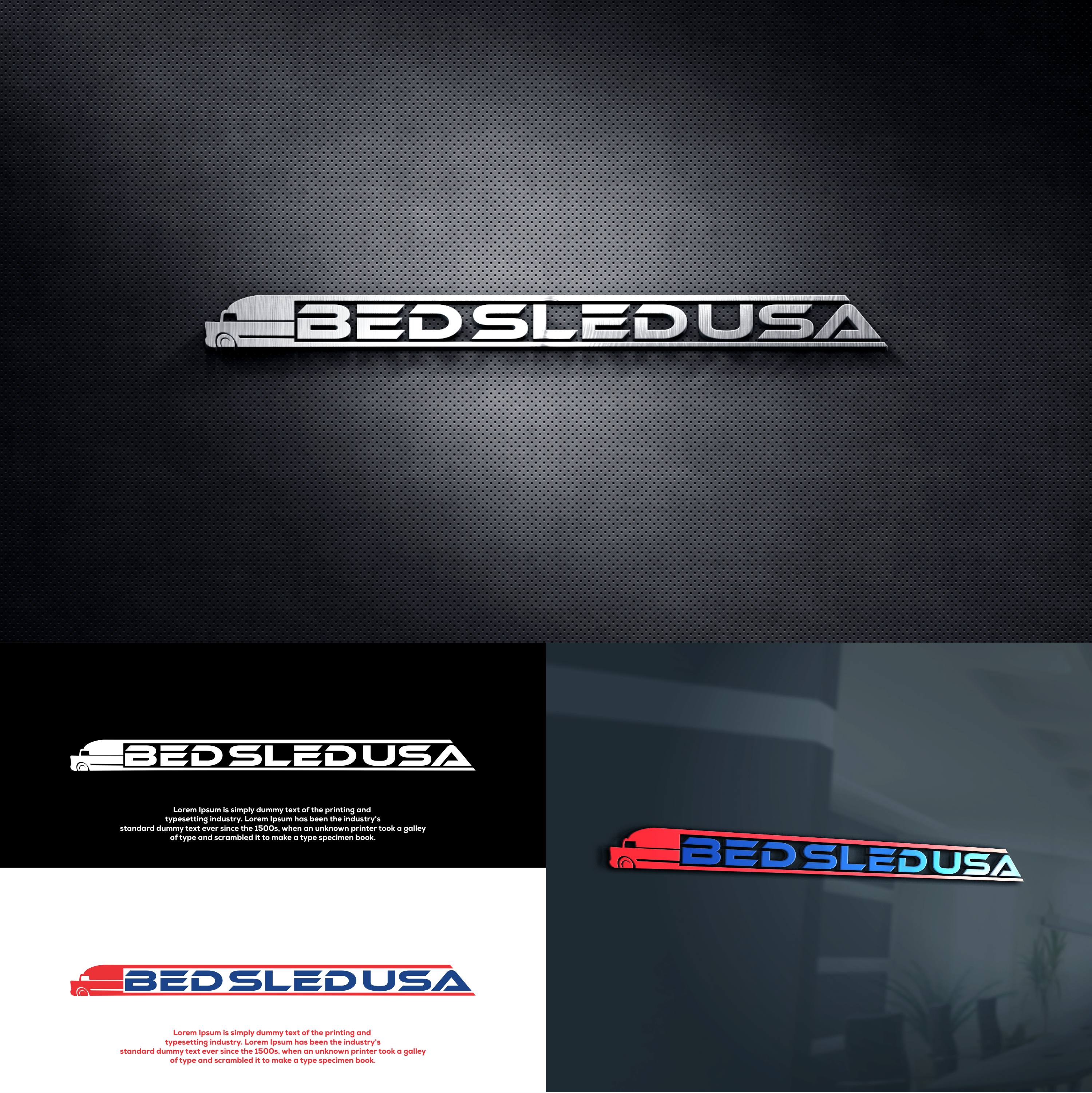 Logo Design by izdihaar studio for Bed Sled USA | Design #33600194