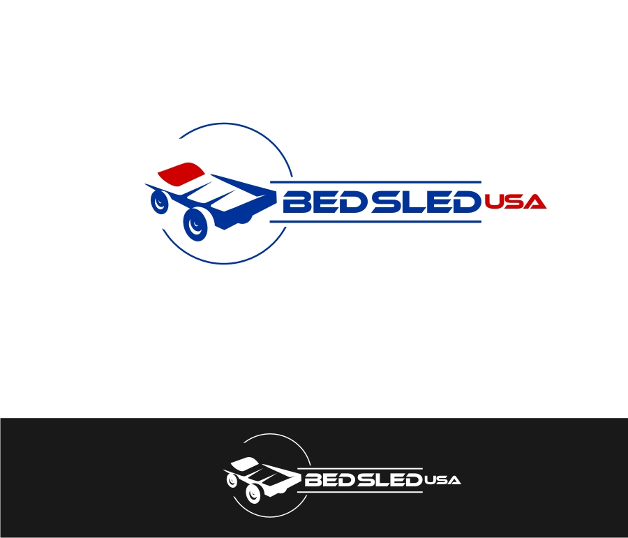 Logo Design by iamrady for Bed Sled USA | Design #33619774