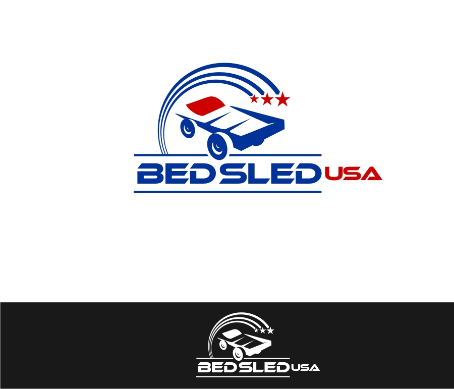 Logo Design by iamrady for Bed Sled USA | Design #33619782