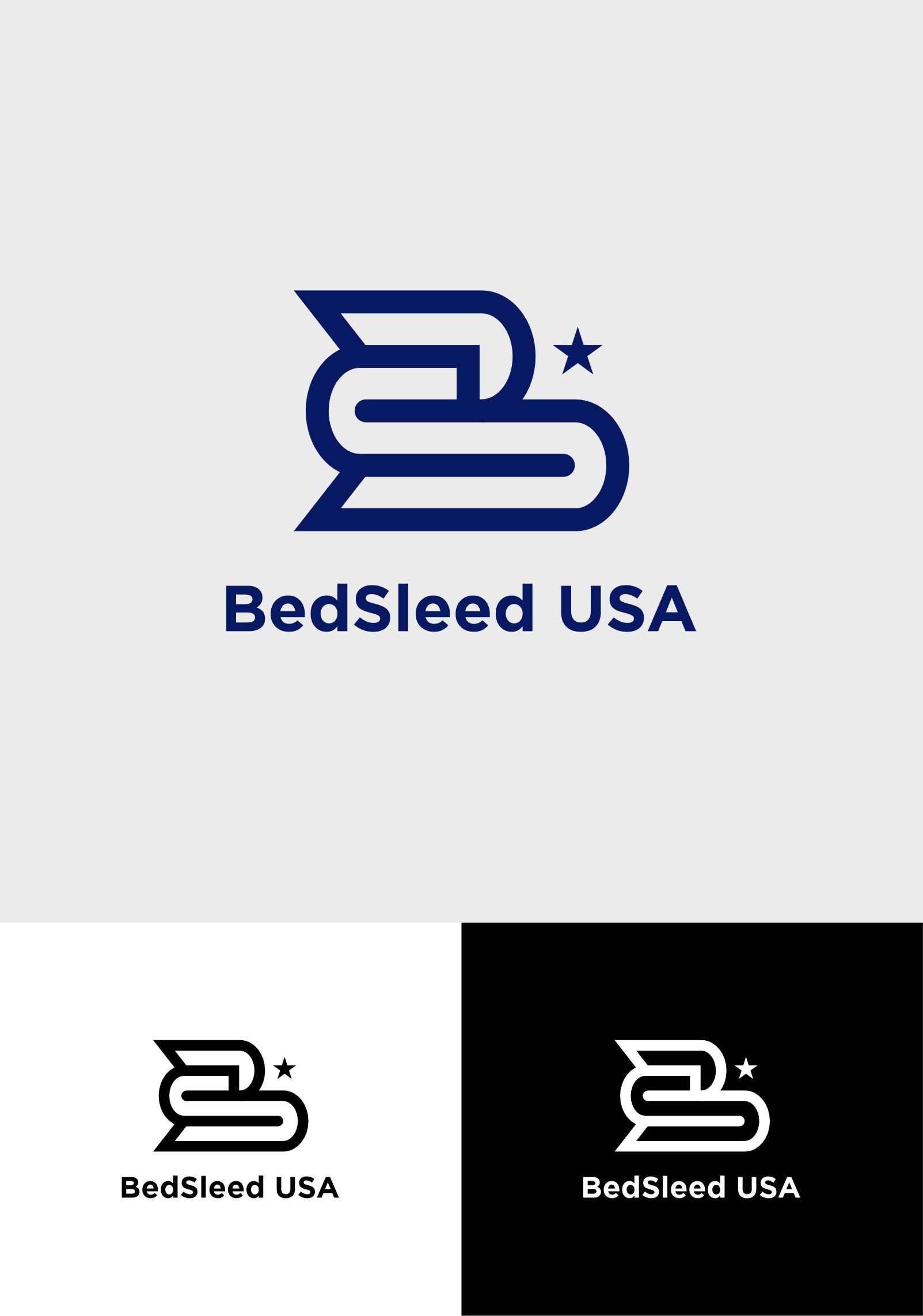 Logo Design by radityahermanto 2 for Bed Sled USA | Design #33638281