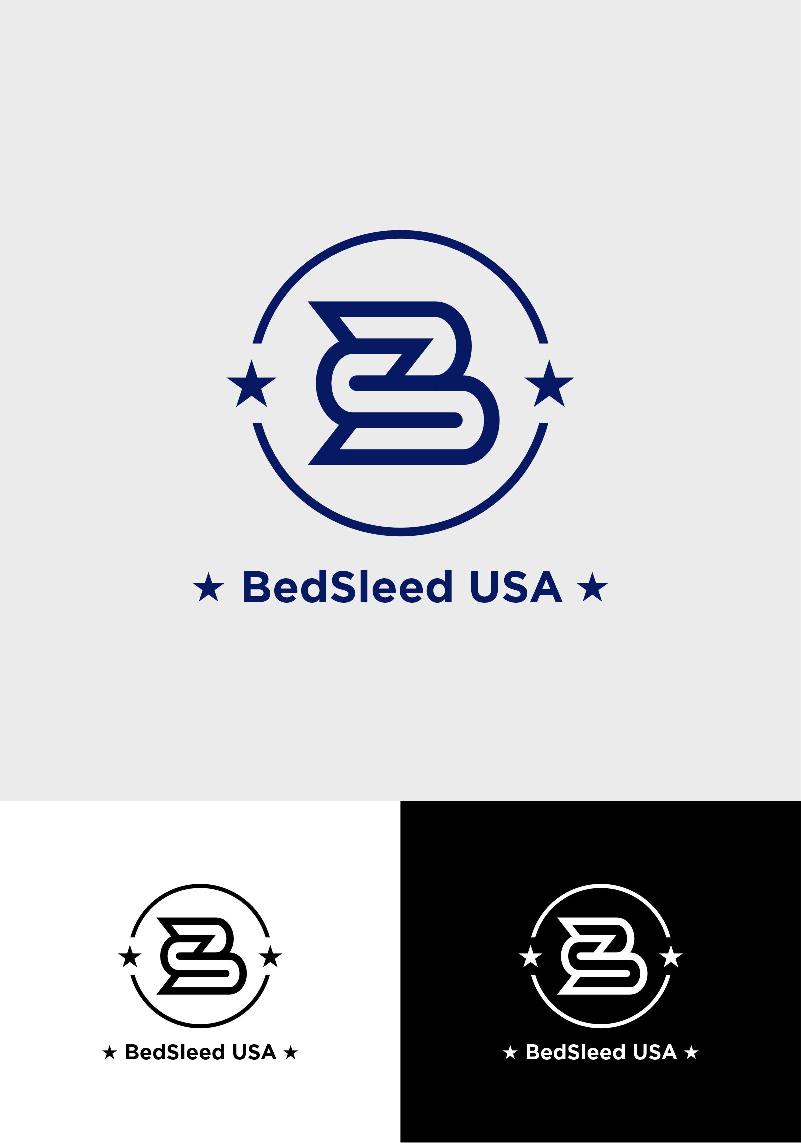 Logo Design by radityahermanto 2 for Bed Sled USA | Design #33638307