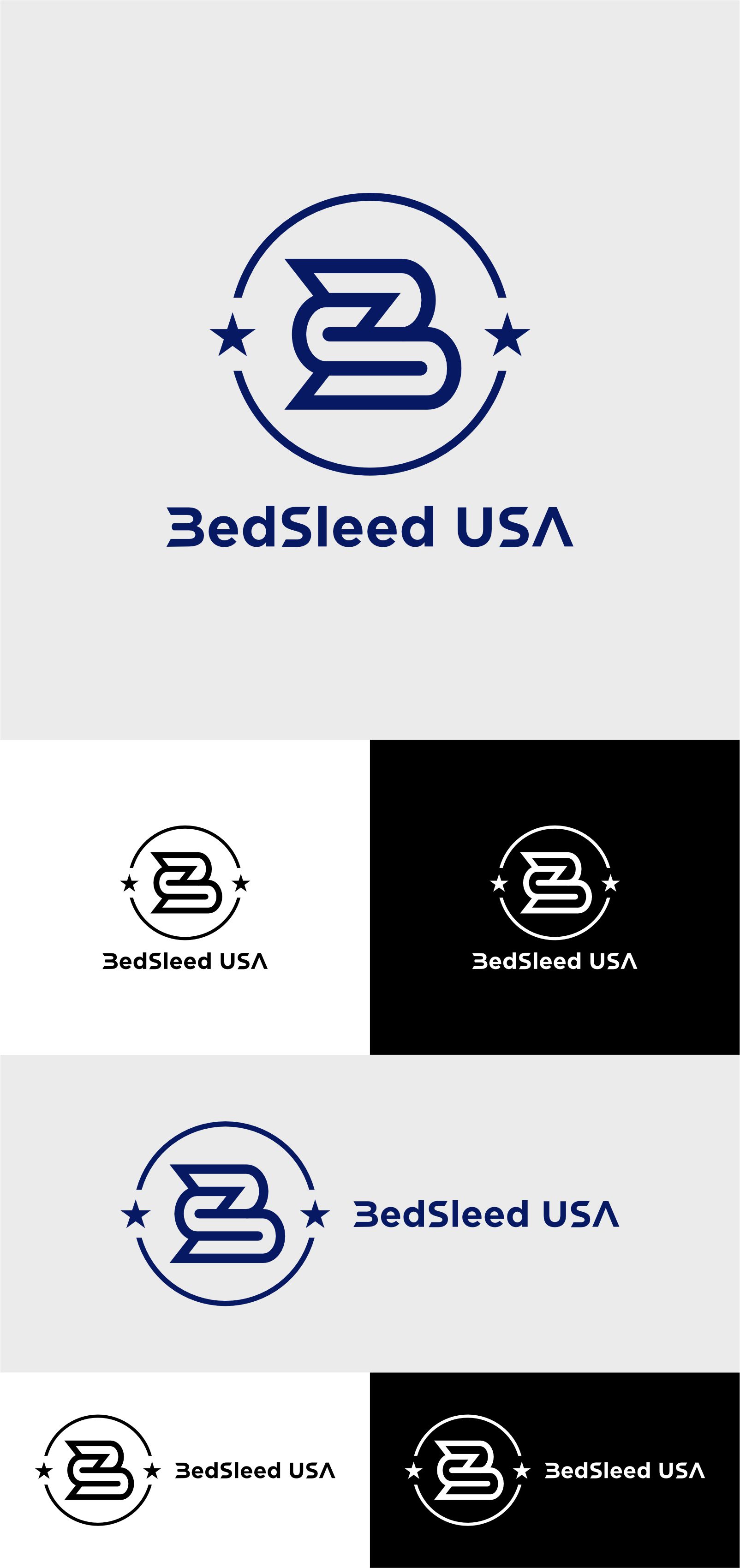 Logo Design by radityahermanto 2 for Bed Sled USA | Design #33638376