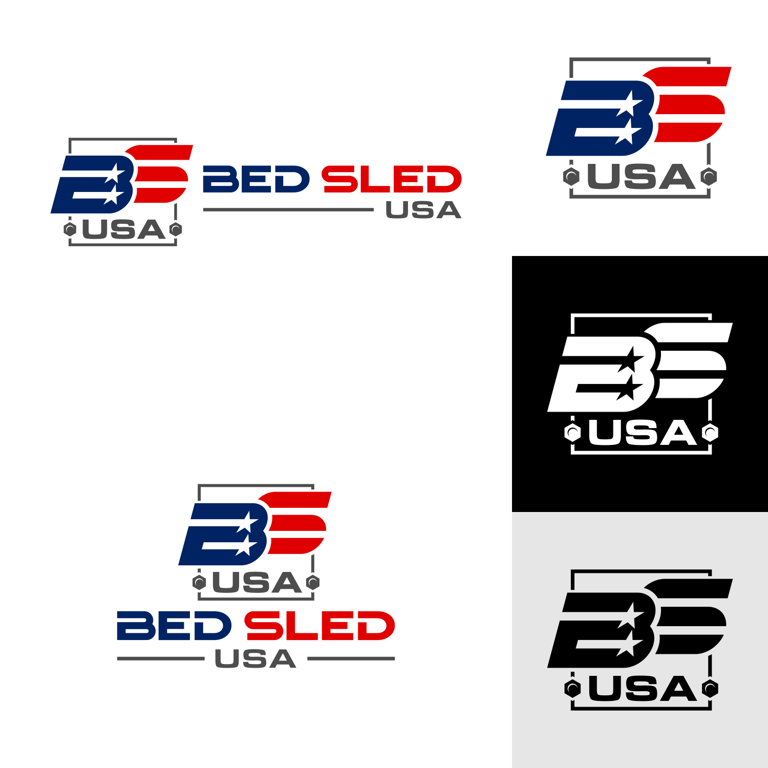 Logo Design by DigitalArt for Bed Sled USA | Design #33637524