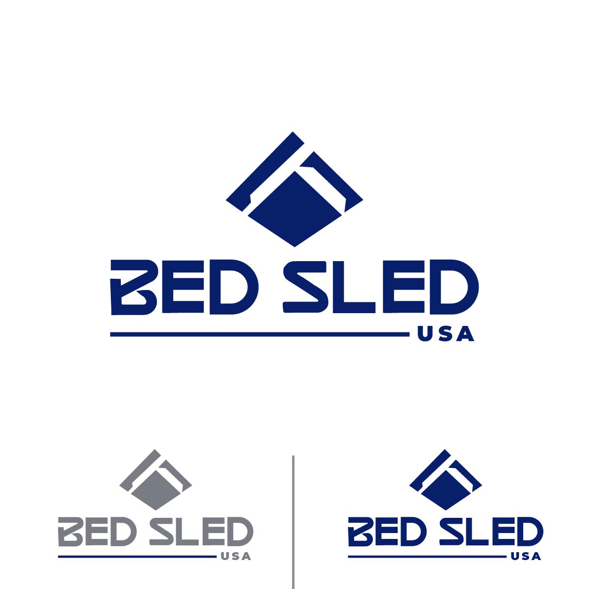 Logo Design by CreativeFeather for Bed Sled USA | Design #33611738