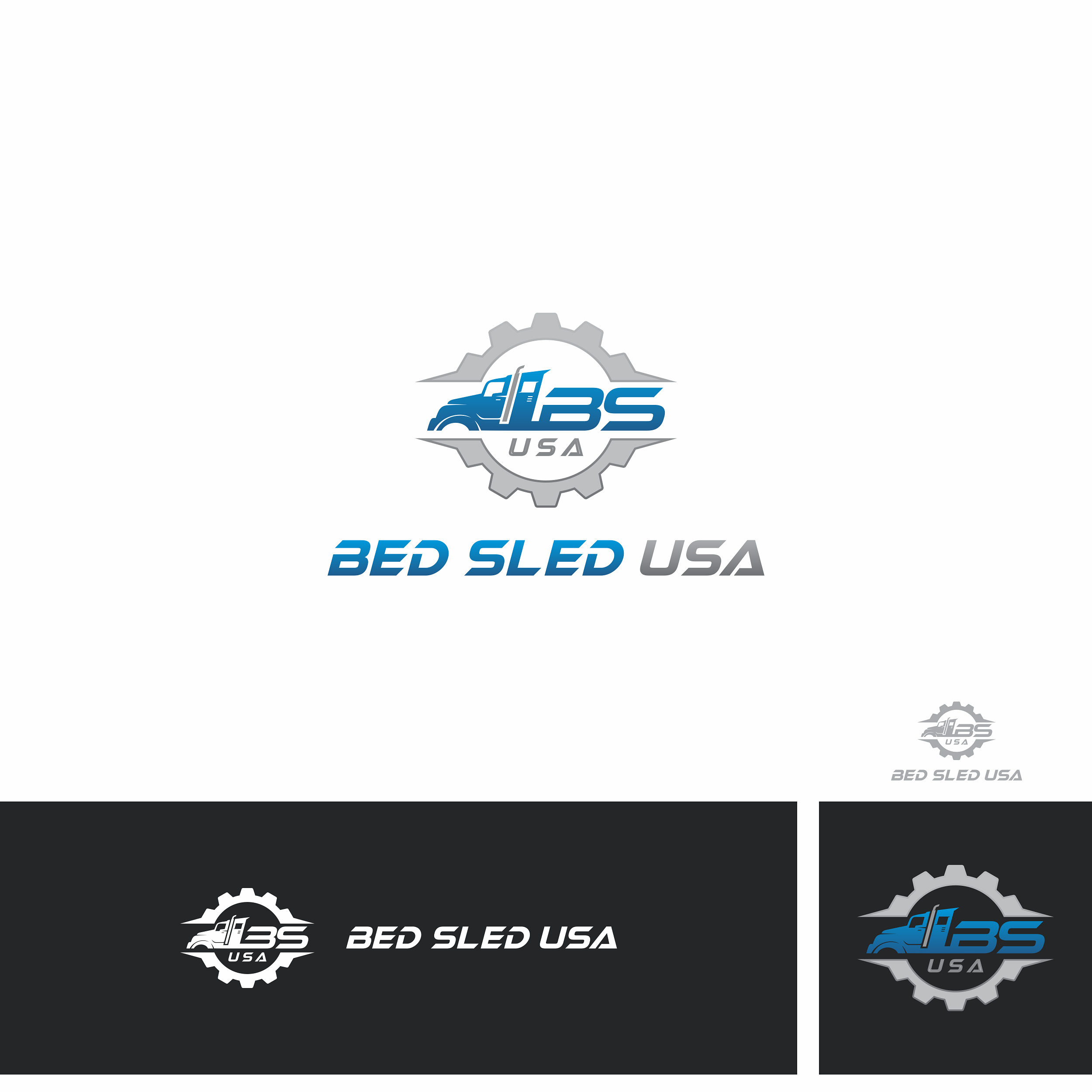 Logo Design by Queenza for Bed Sled USA | Design #33627254