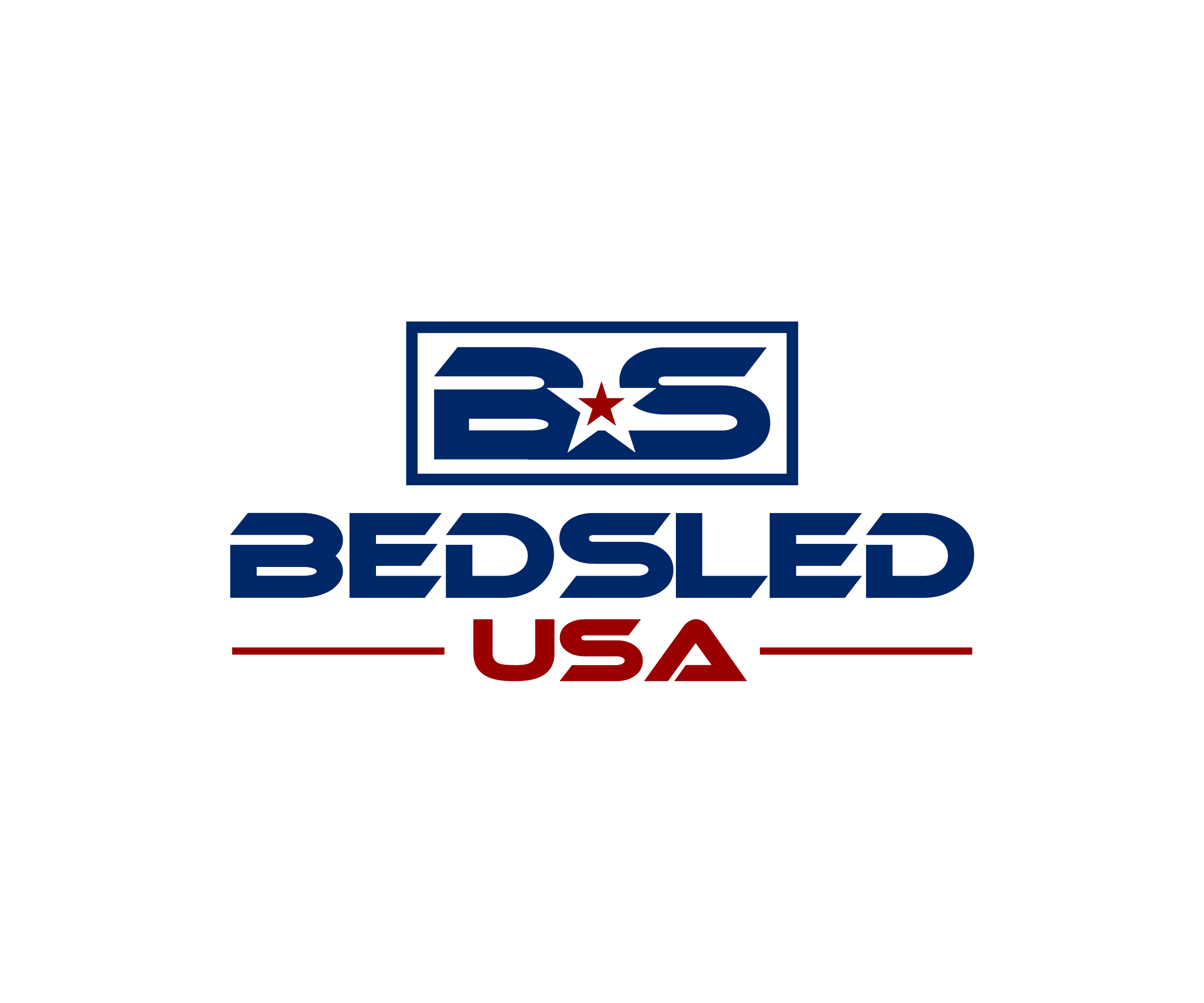 Logo Design by AlphabetZero.com for Bed Sled USA | Design #33610317