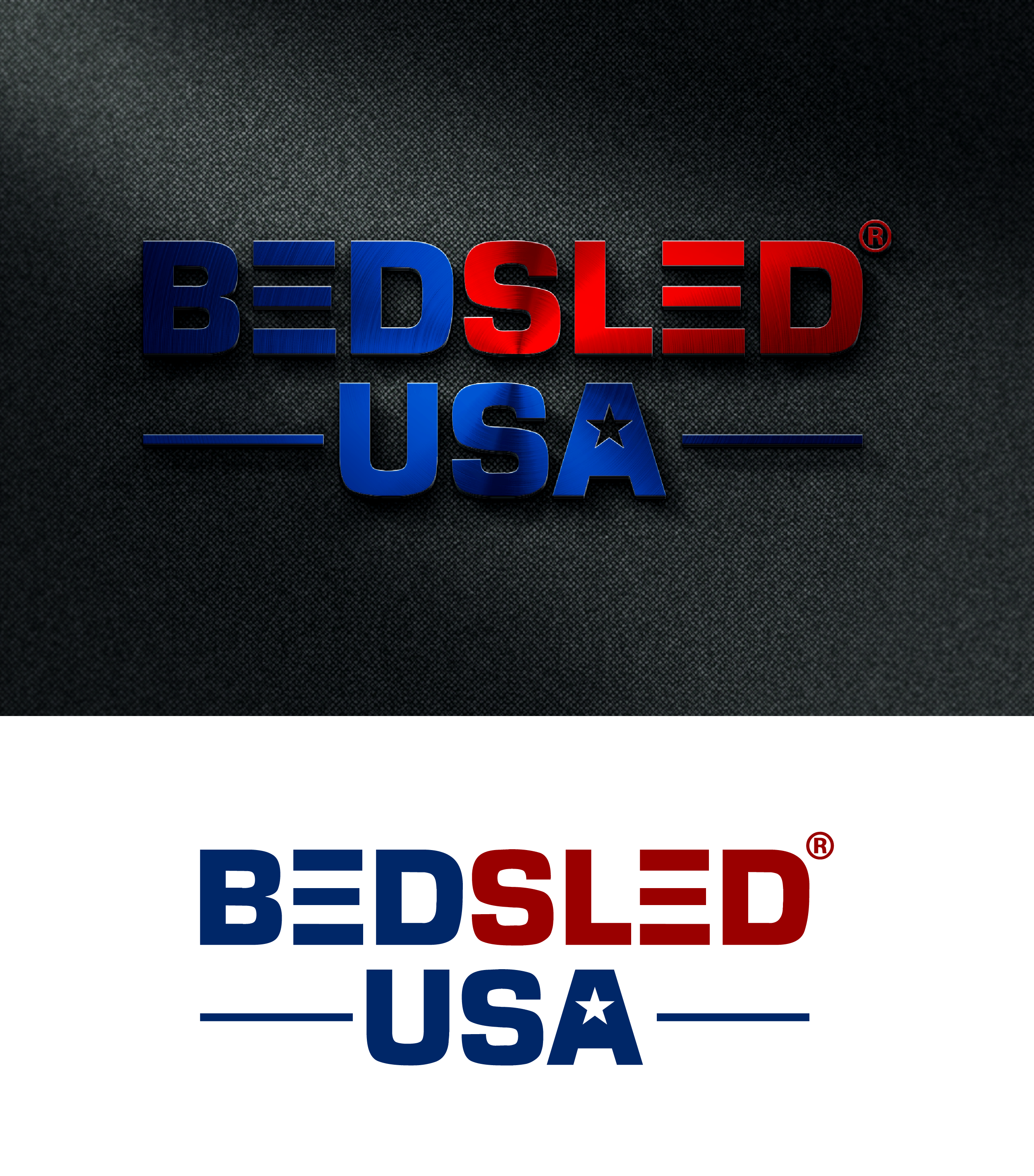 Logo Design by AlphabetZero.co.uk for Bed Sled USA | Design #33610318