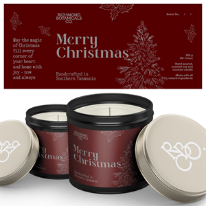 Christmas Candle Label