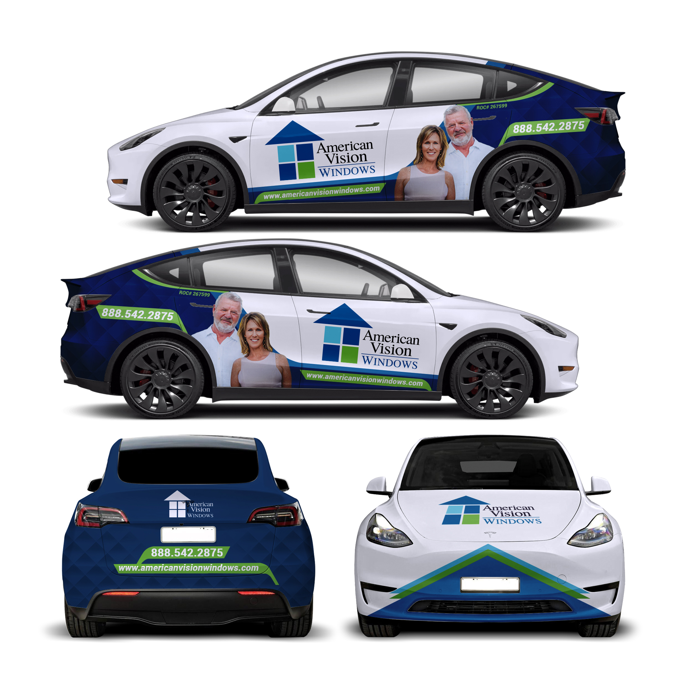 Car Wrap Design by websmartusa for American Vision Windows Arizona | Design #33602025