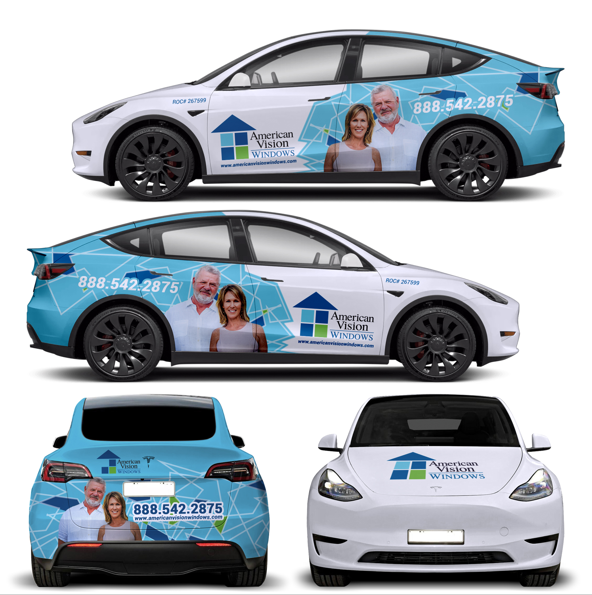 Car Wrap Design by websmartusa for American Vision Windows Arizona | Design #33618066