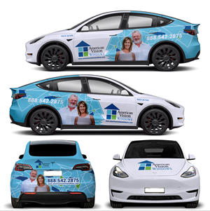 Car Wrap Design by websmartusa for American Vision Windows Arizona | Design: #33618066