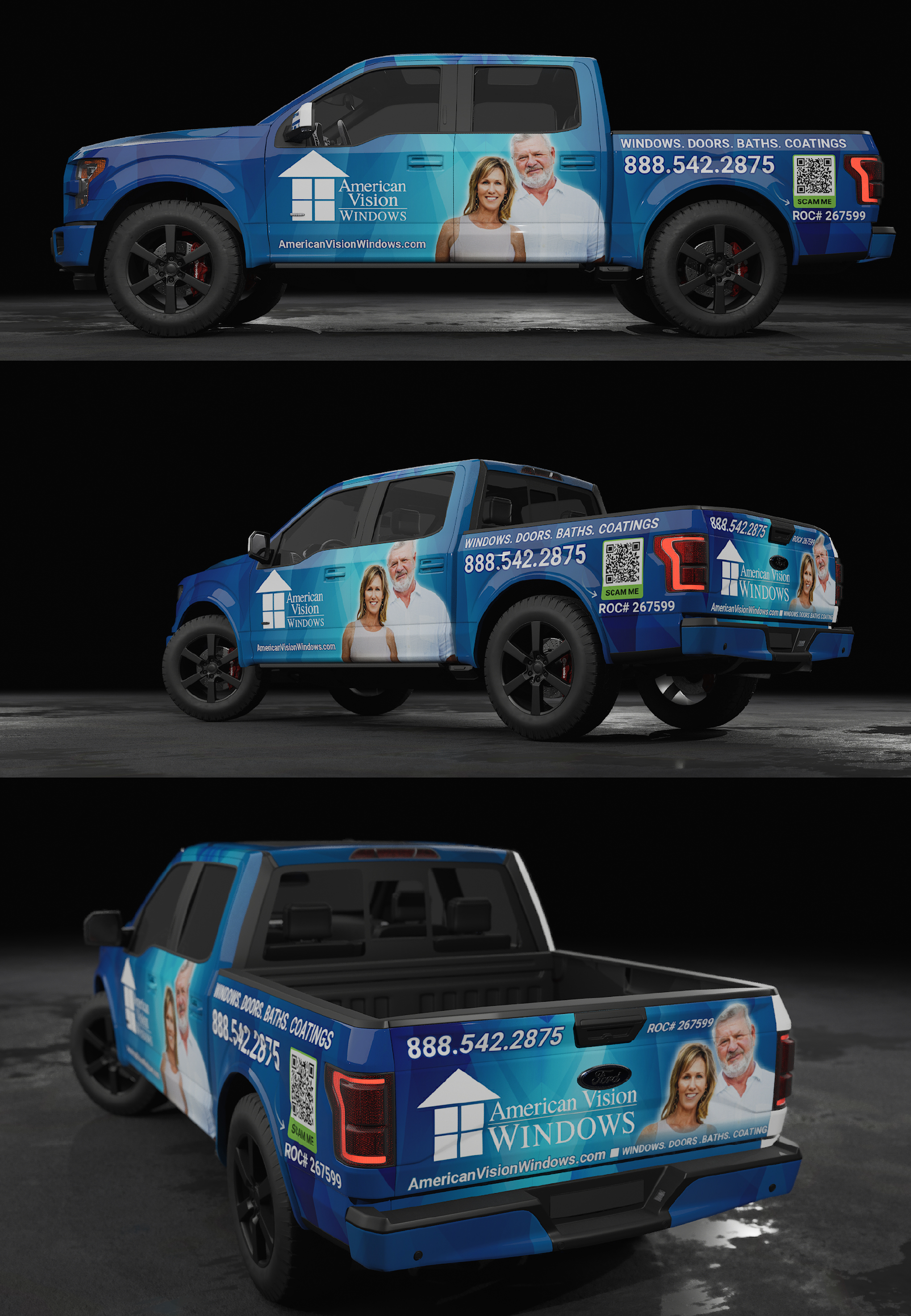 Car Wrap Design by Wrapcia for American Vision Windows Arizona | Design #33601094