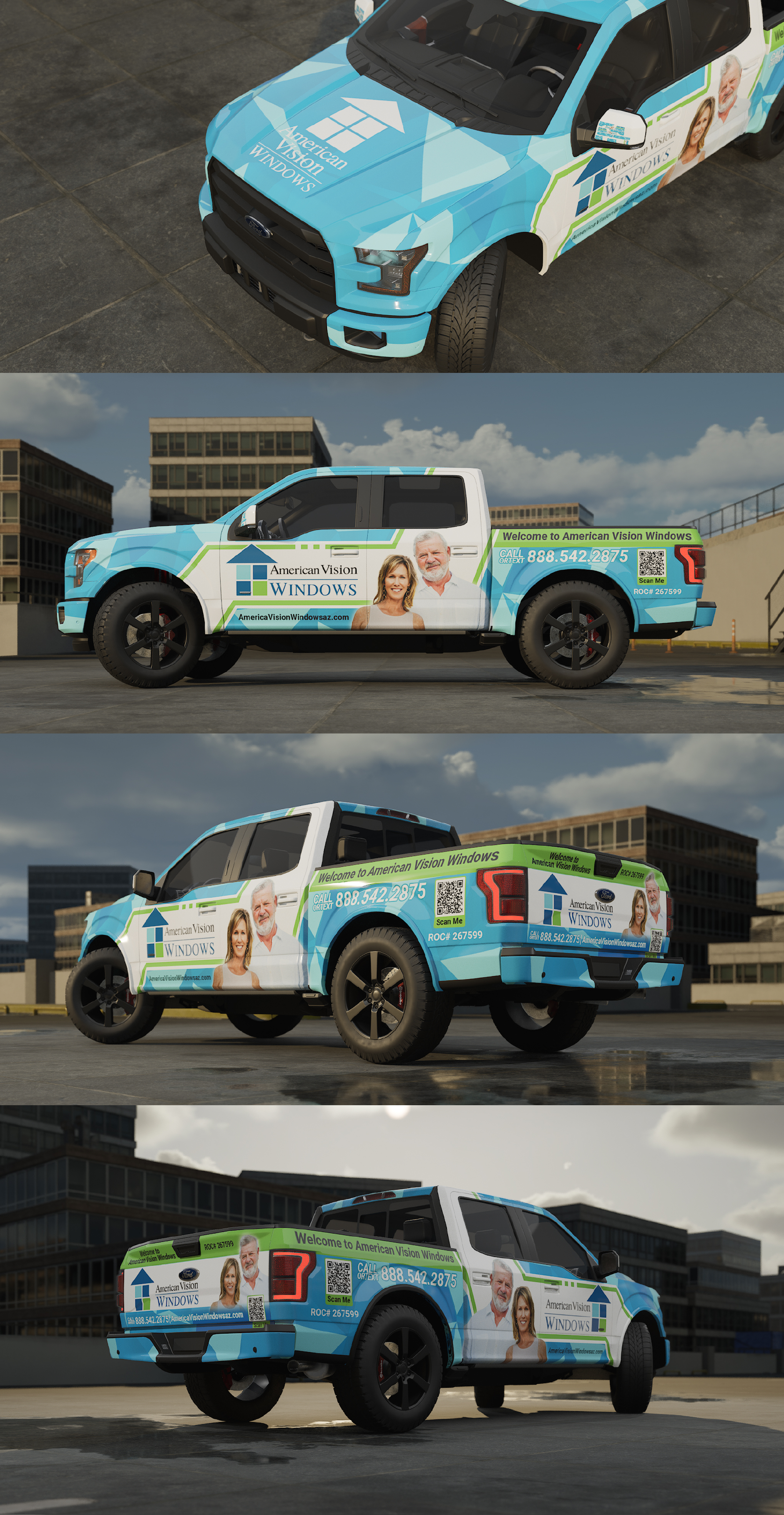 Car Wrap Design by Wrapcia for American Vision Windows Arizona | Design #33661640