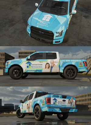 Car Wrap Design by Wrapcia for American Vision Windows Arizona | Design: #34280584