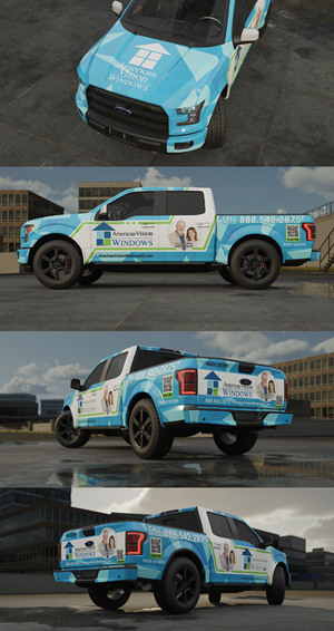 Car Wrap Design by Wrapcia for American Vision Windows Arizona | Design: #34372253