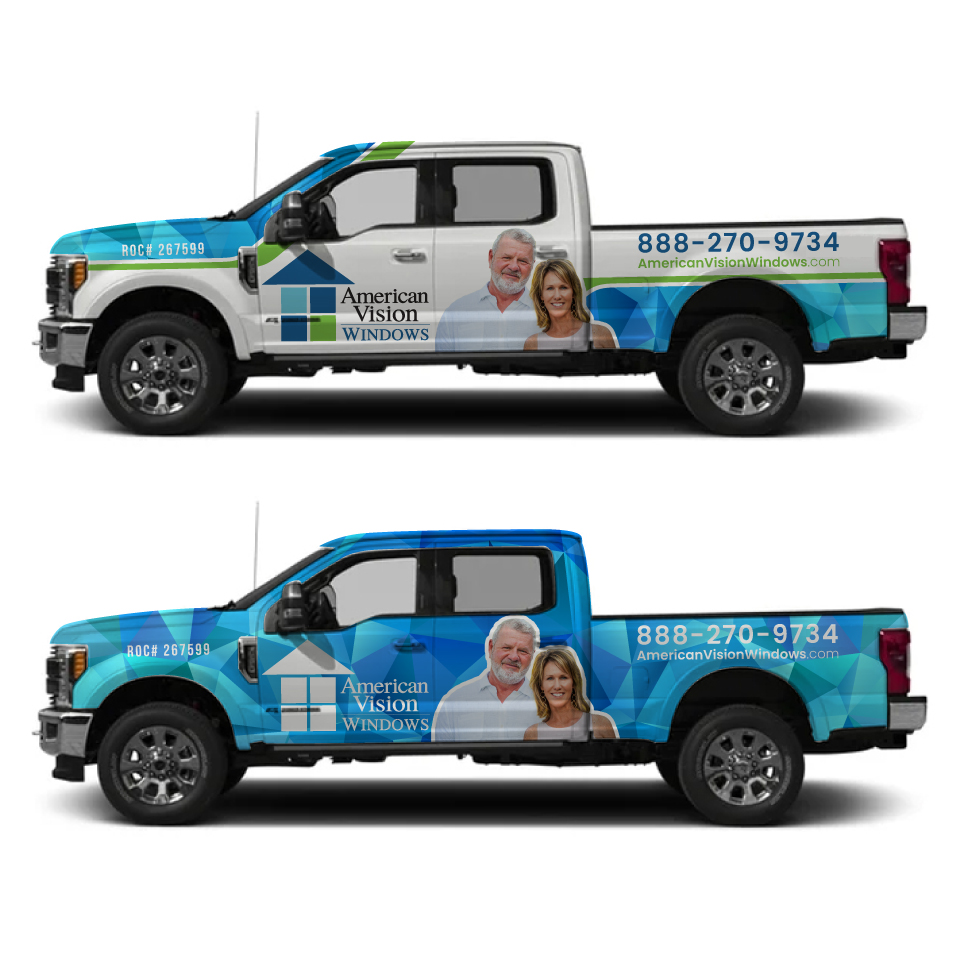 Car Wrap Design by Yoga Tri for American Vision Windows Arizona | Design #33610724