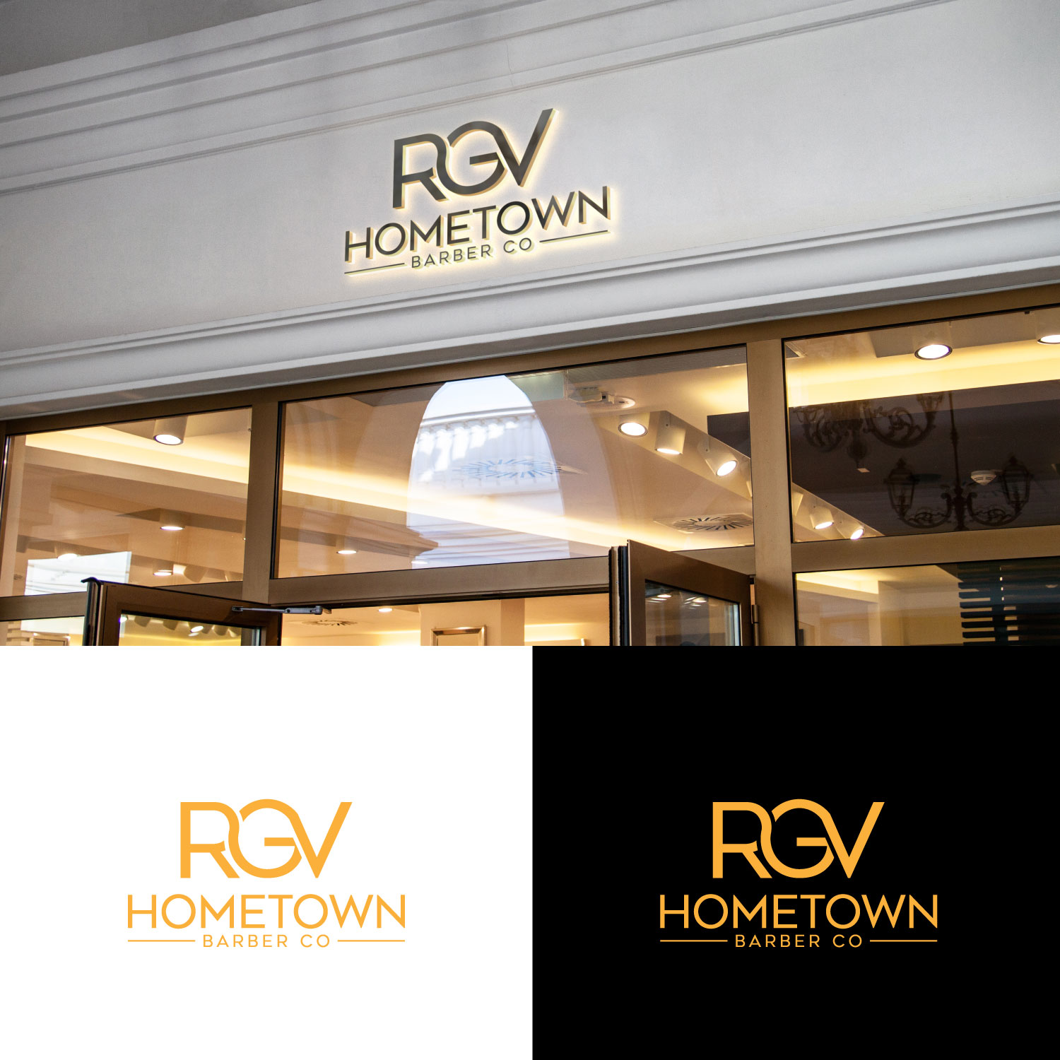 Logo-Design von Mi Design1 für RGV Hometown Barber Co. | Design #33598941