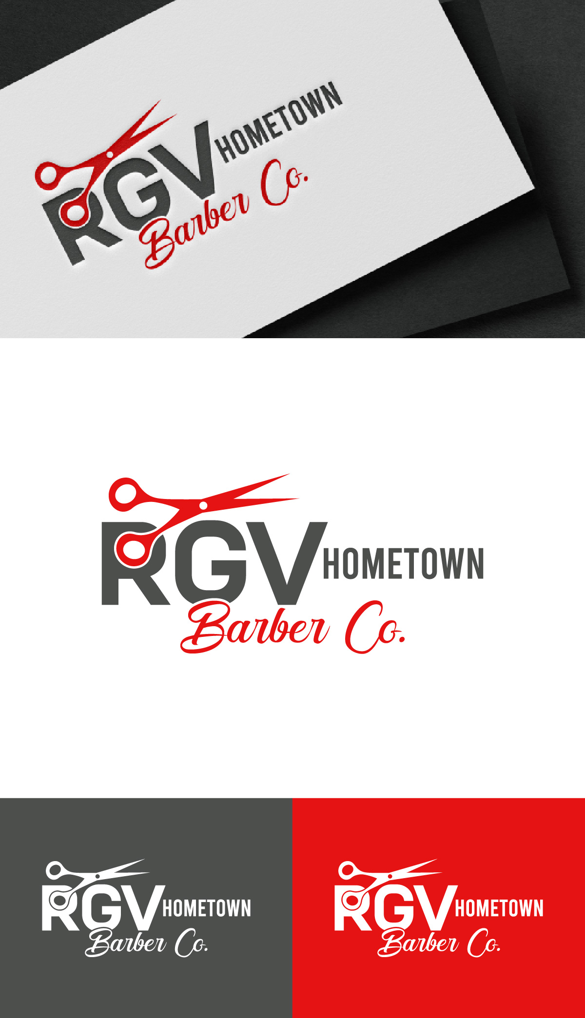 Design de Logo par Loknath pour RGV Hometown Barber Co. | Design #33602239