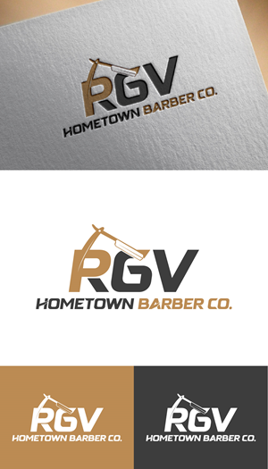Diseño de Logo por Loknath para RGV Hometown Barber Co. | Diseño: #33602240