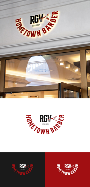 Diseño de Logo por Loknath para RGV Hometown Barber Co. | Diseño: #33609821