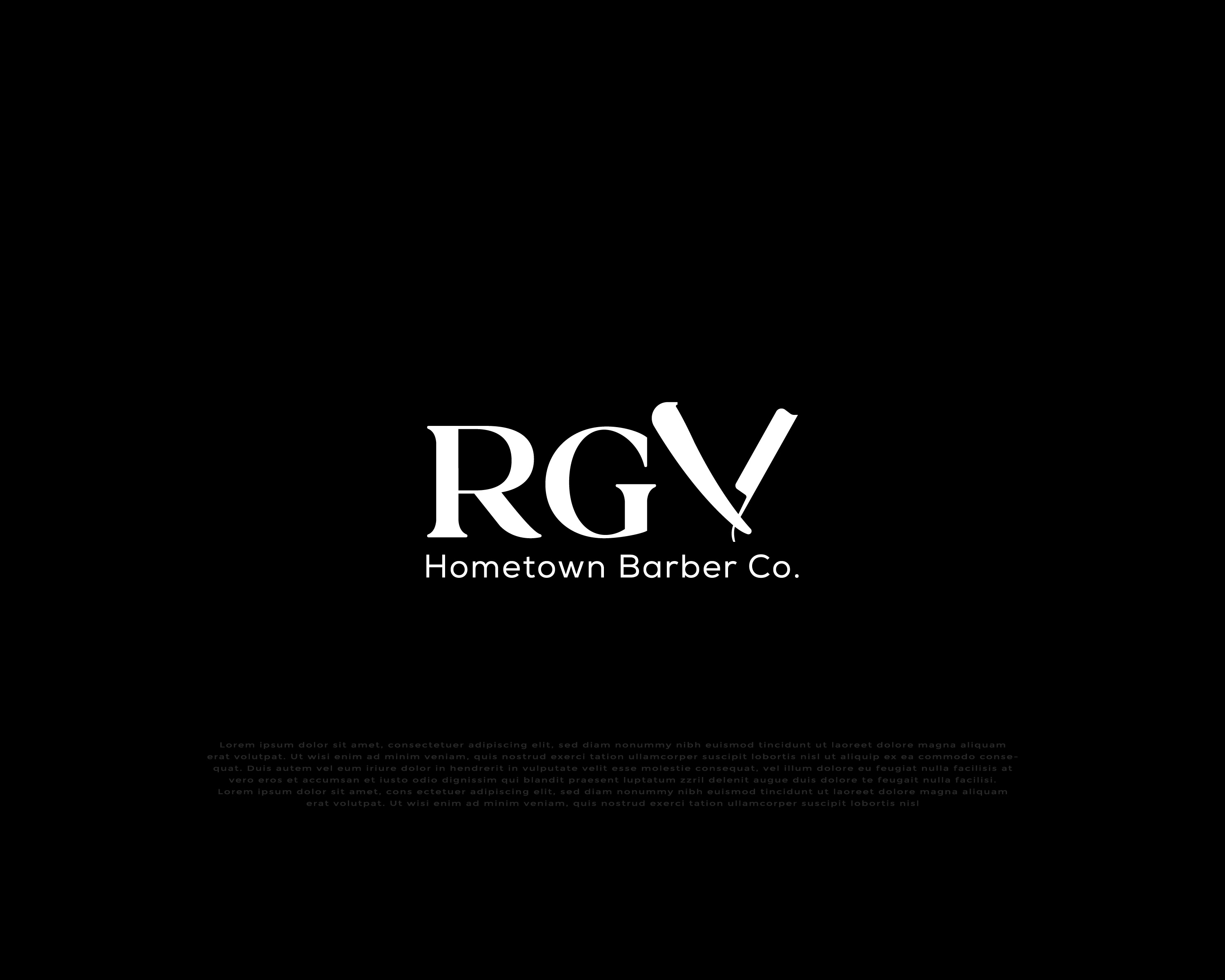 Diseño de Logo por mehedi.h para RGV Hometown Barber Co. | Diseño #33601717