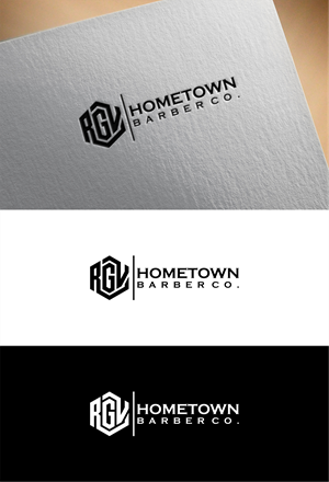 Logo Design by healer1617 for RGV Hometown Barber Co. | Design: #33614181