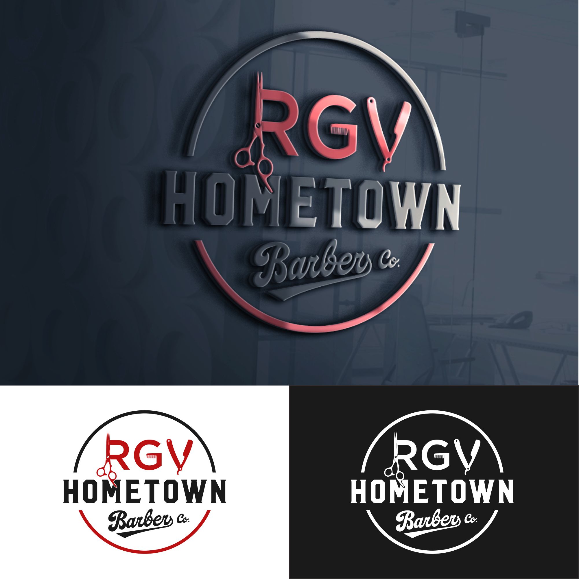 Design de Logo par Dyah14 pour RGV Hometown Barber Co. | Design #33616182