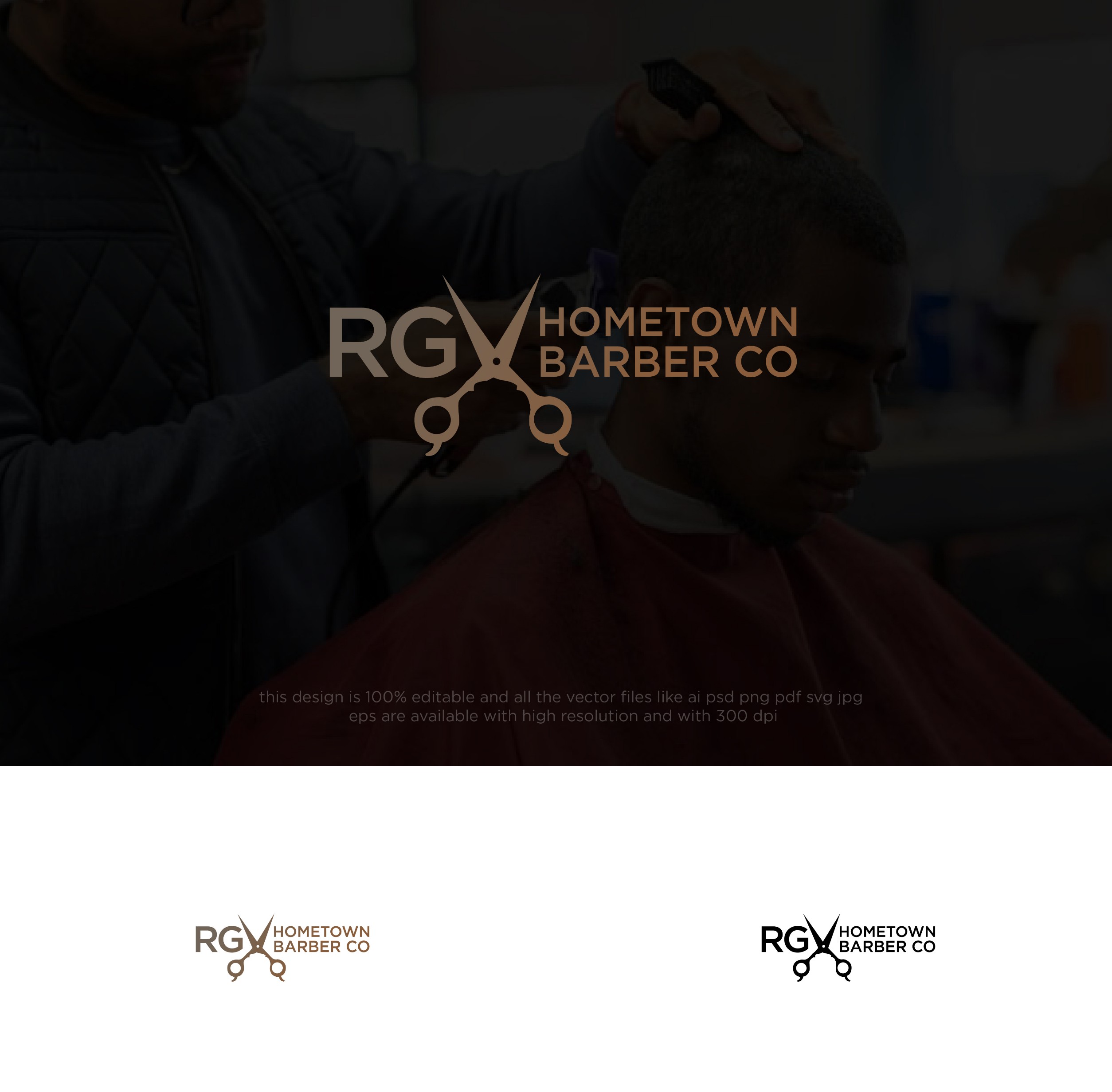 Diseño de Logo por chilliebird studio para RGV Hometown Barber Co. | Diseño #33637617