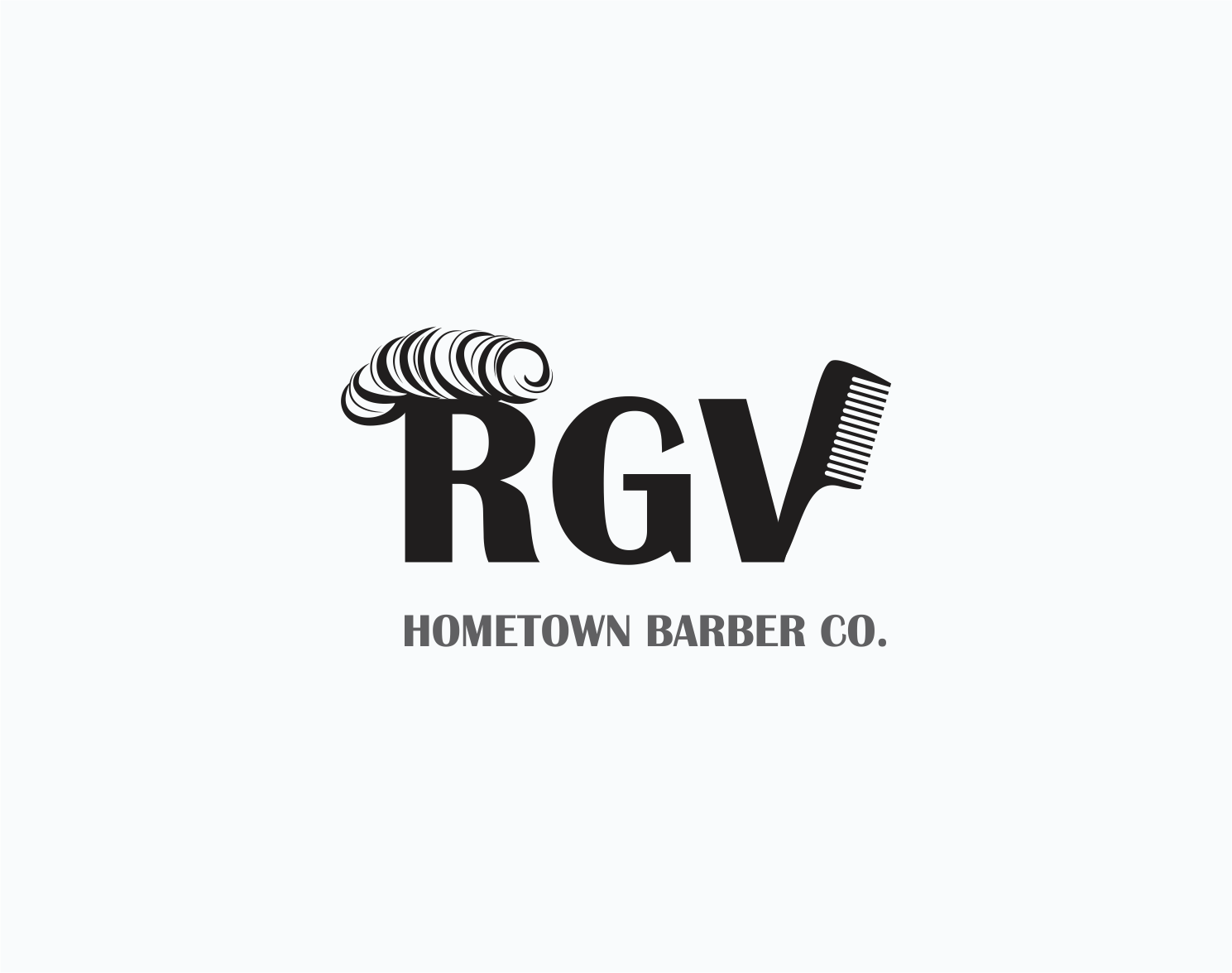 Logo-Design von AbidBinDawood für RGV Hometown Barber Co. | Design #33616730