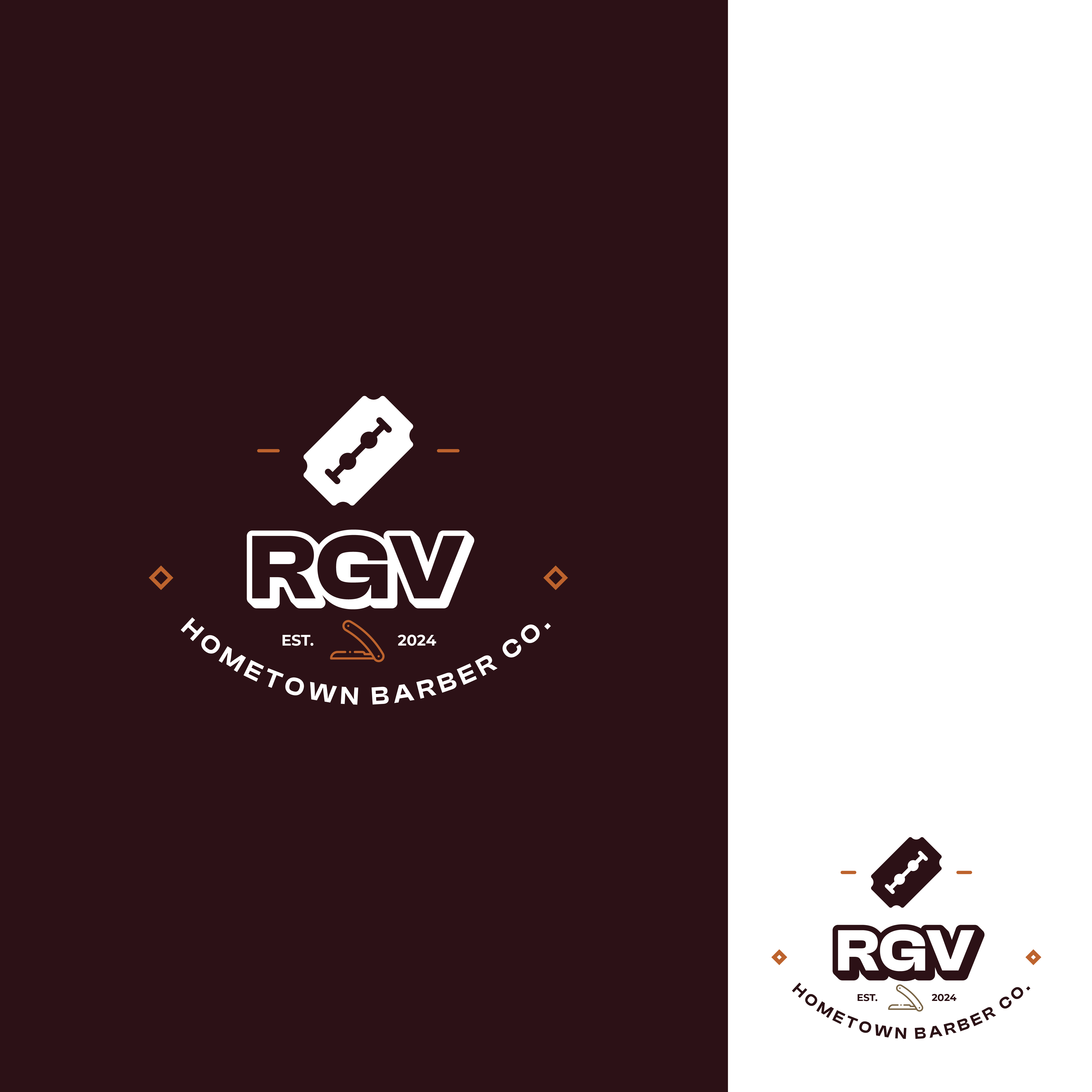 Logo Design by Echelon for RGV Hometown Barber Co. | Design #33605850
