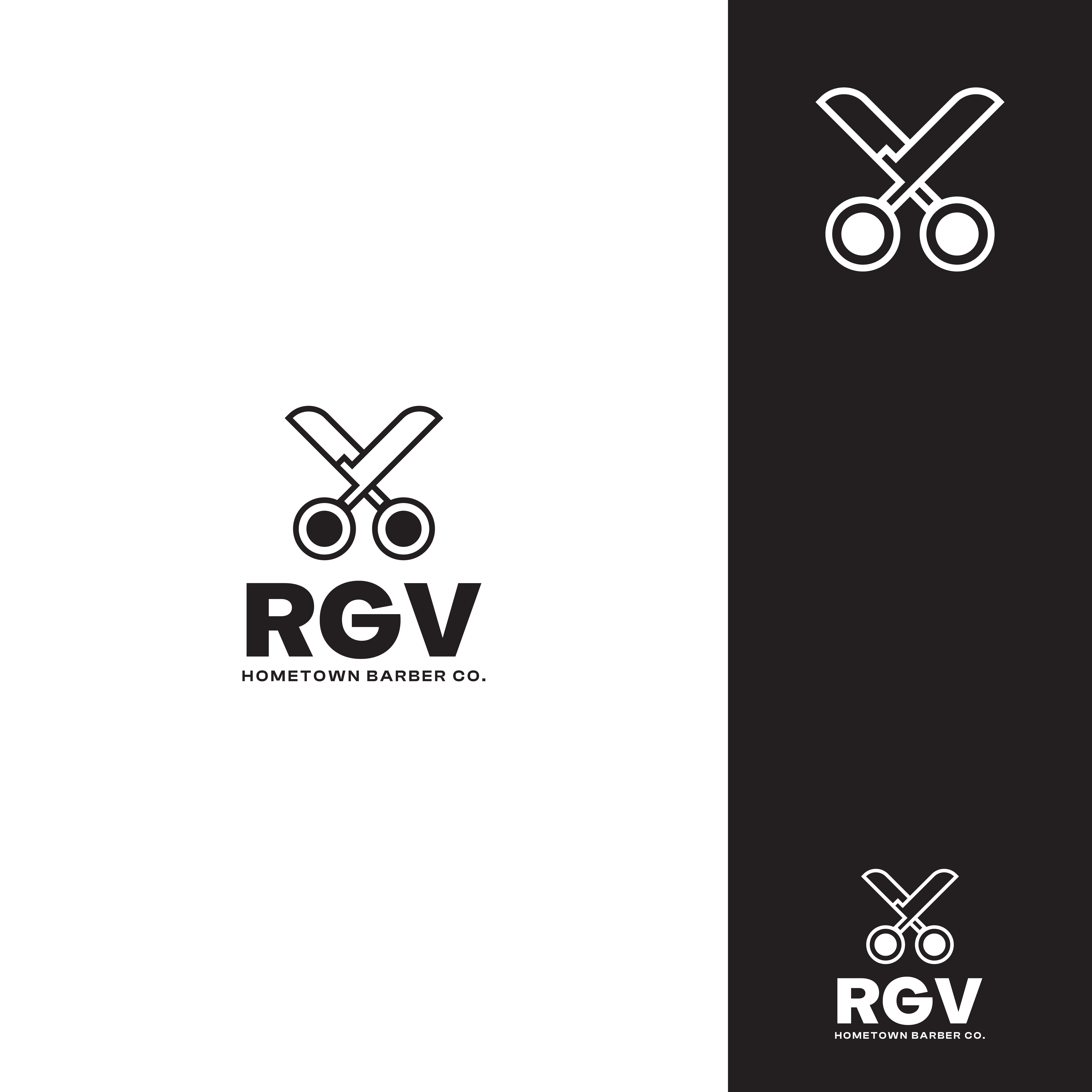 Logo Design by Echelon for RGV Hometown Barber Co. | Design #33613989