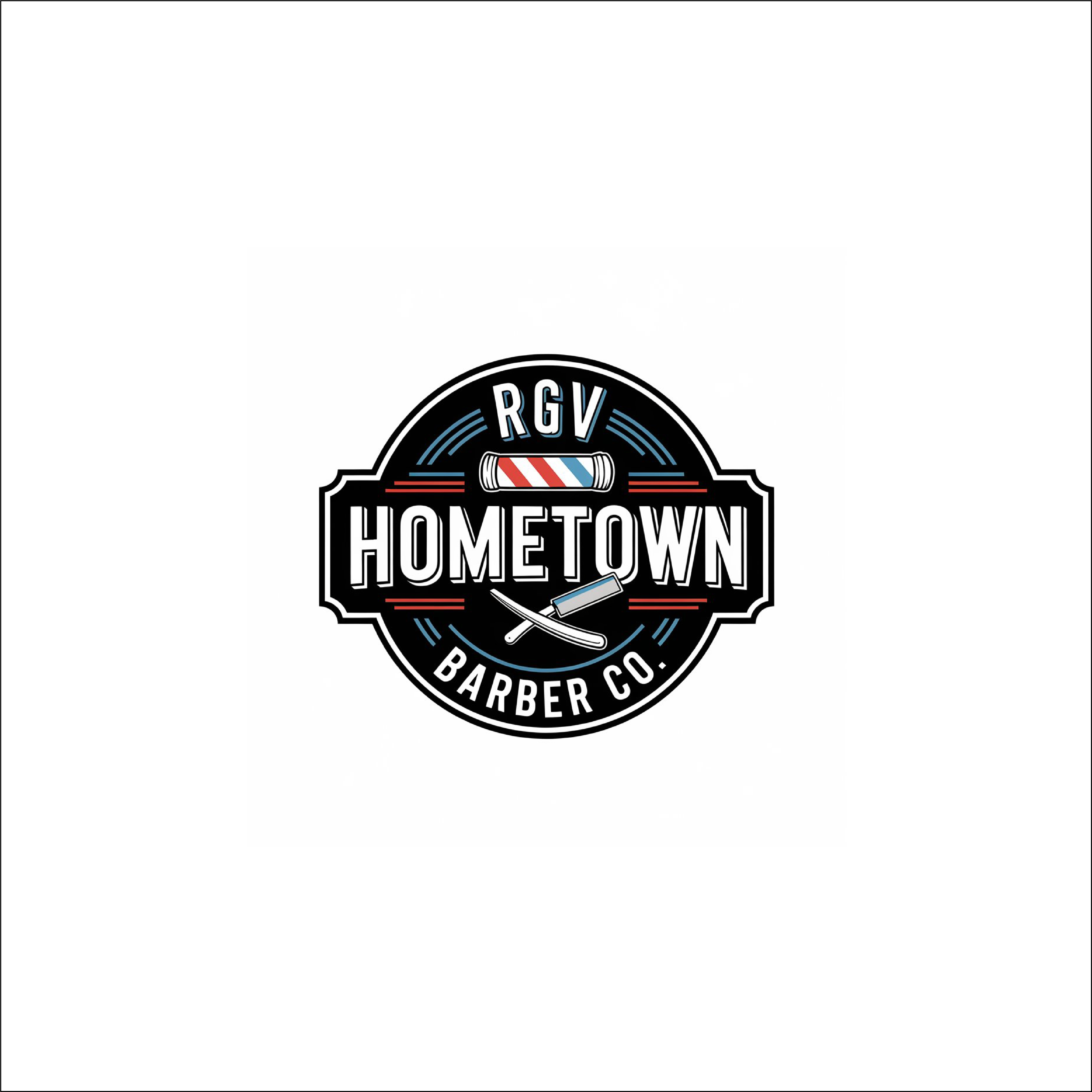 Logo-Design von DipuRanjan für RGV Hometown Barber Co. | Design #33606466