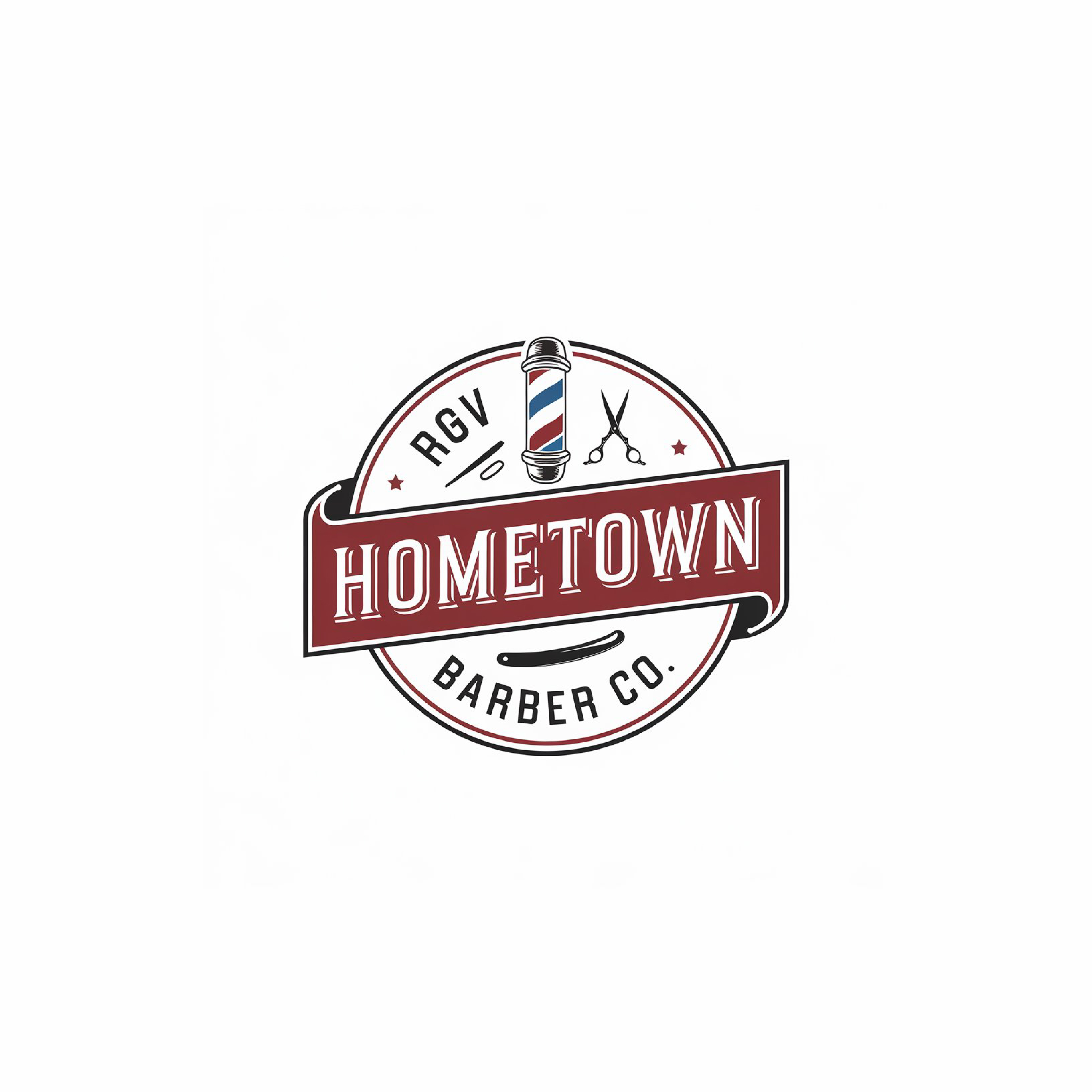 Diseño de Logo por DipuRanjan para RGV Hometown Barber Co. | Diseño #33606545