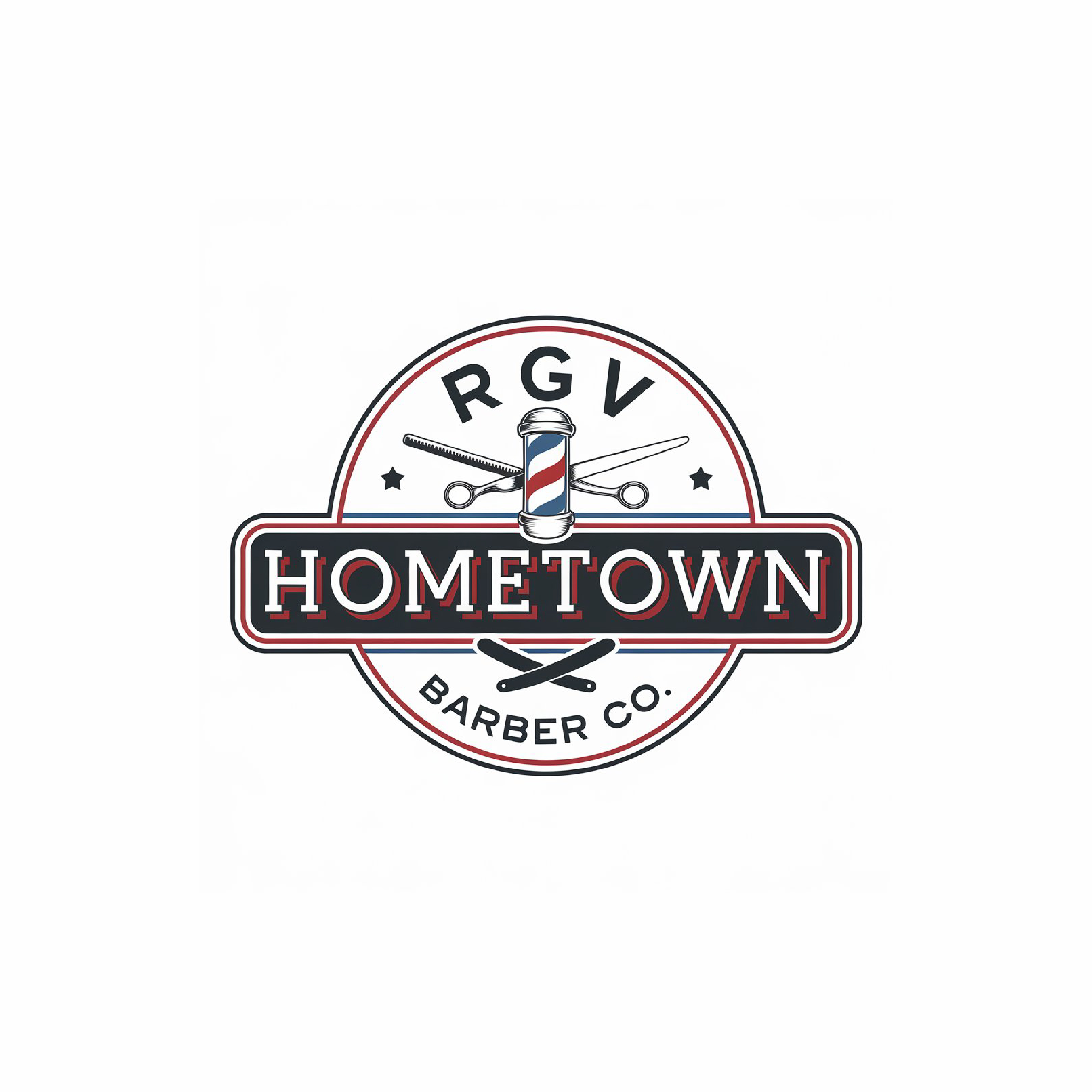 Logo Design by DipuRanjan for RGV Hometown Barber Co. | Design #33606546