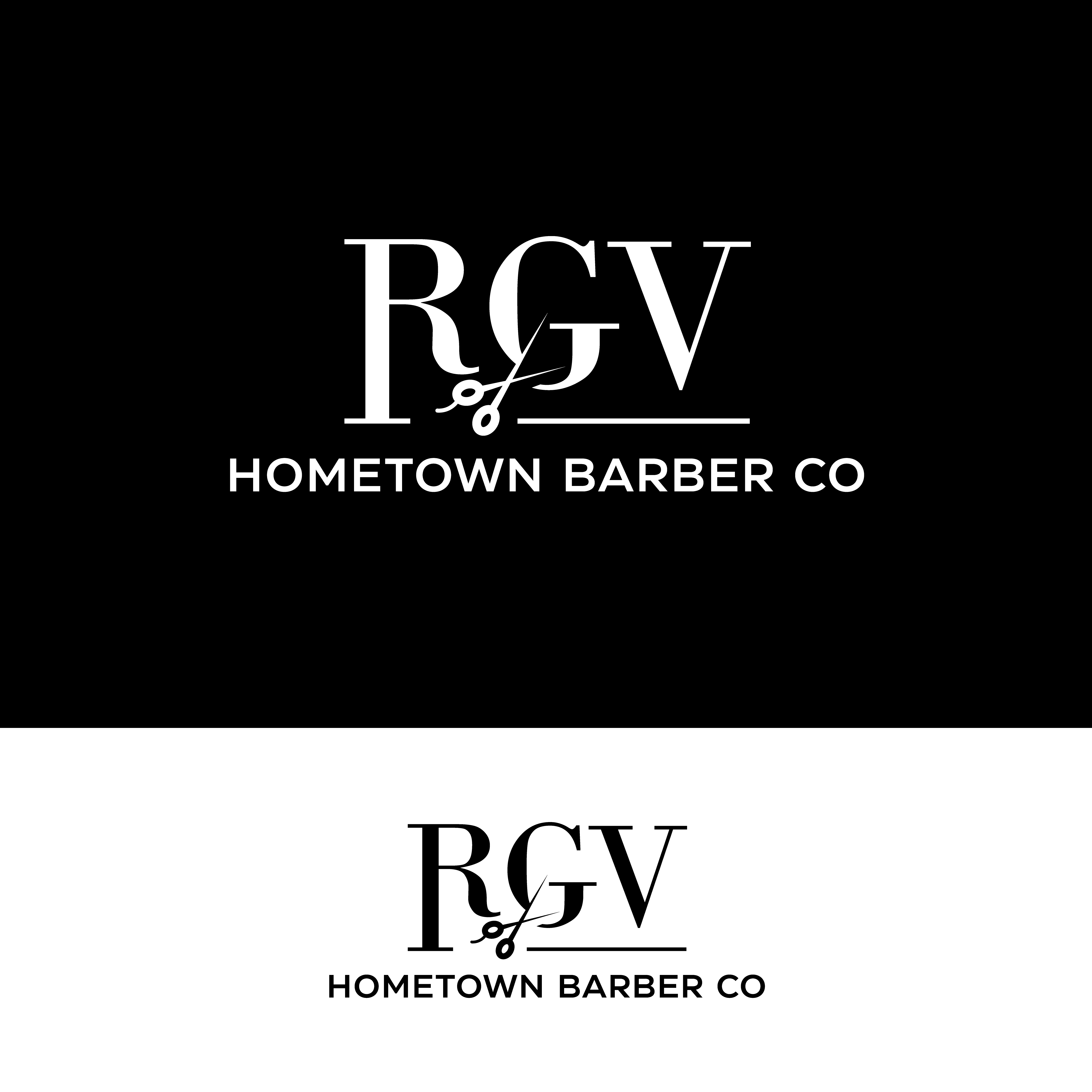 Logo Design by Miracle05.Design for RGV Hometown Barber Co. | Design #33606360