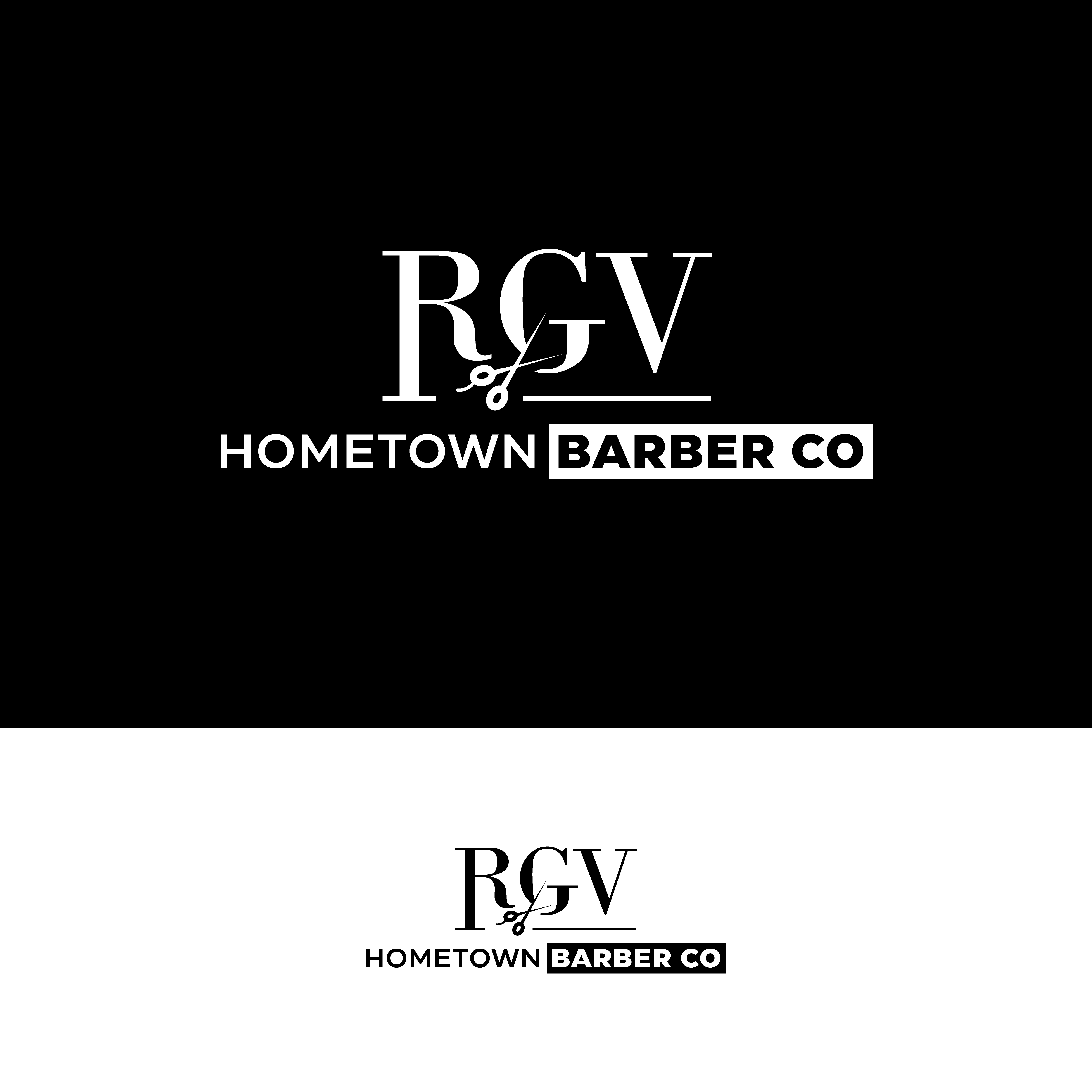 Logo Design by Miracle05.Design for RGV Hometown Barber Co. | Design #33614119