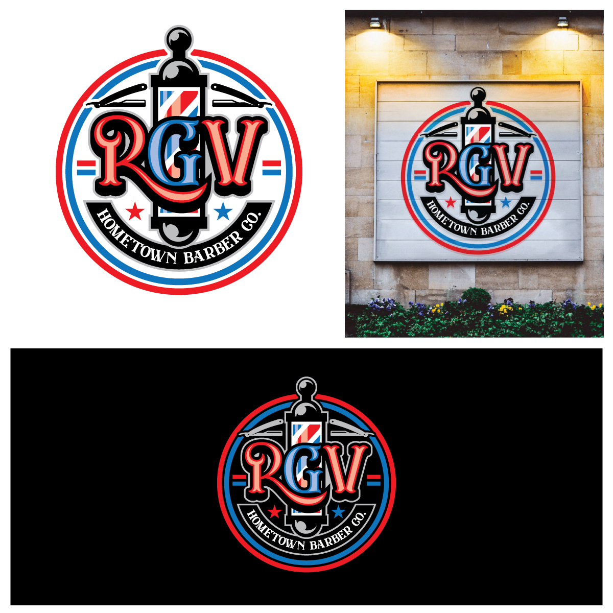 Logo Design by riya.mitra07j for RGV Hometown Barber Co. | Design #33598945